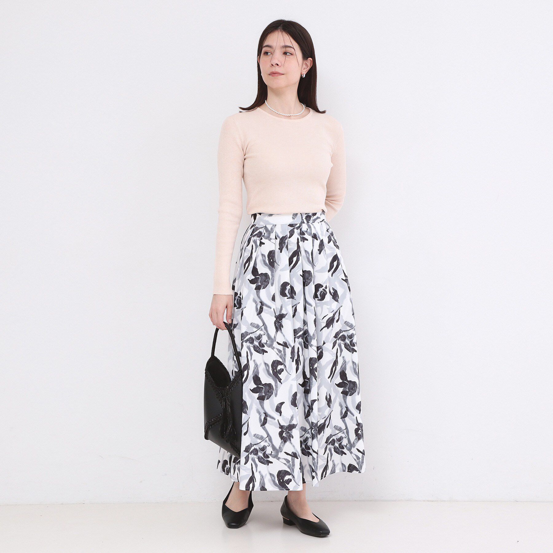 OPAQUE.CLIP「ラメリブニット【洗濯機OK】」|ニット・セーター|