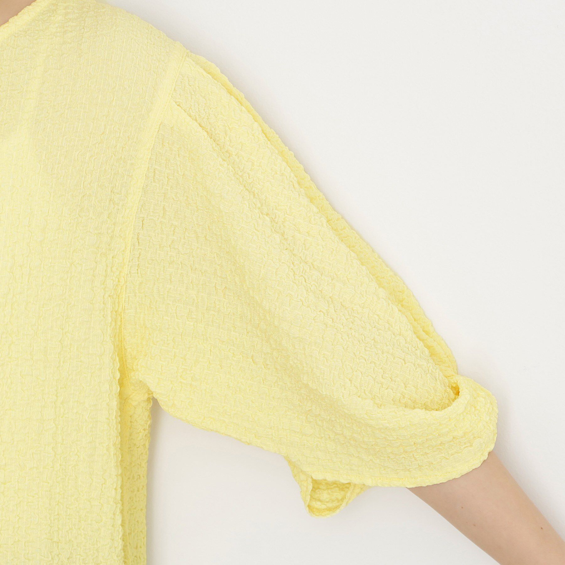 THE SHOP TK「【人気デザイン再入荷】ポコポコ袖タックプルオーバー/体型カバー/洗濯機OK」|Tシャツ・カットソー|