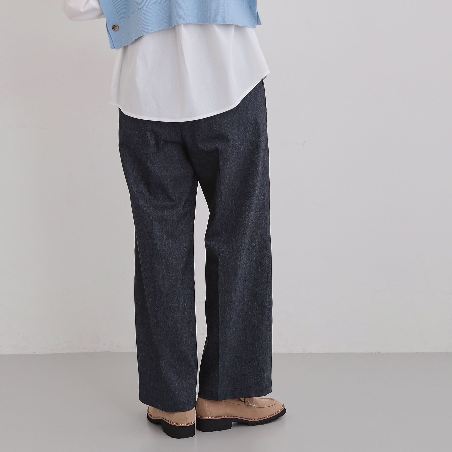 THE SHOP TK「【通勤・セレモニー】CAVIAN ベーシックワイドパンツ/セットアップ可」|その他|