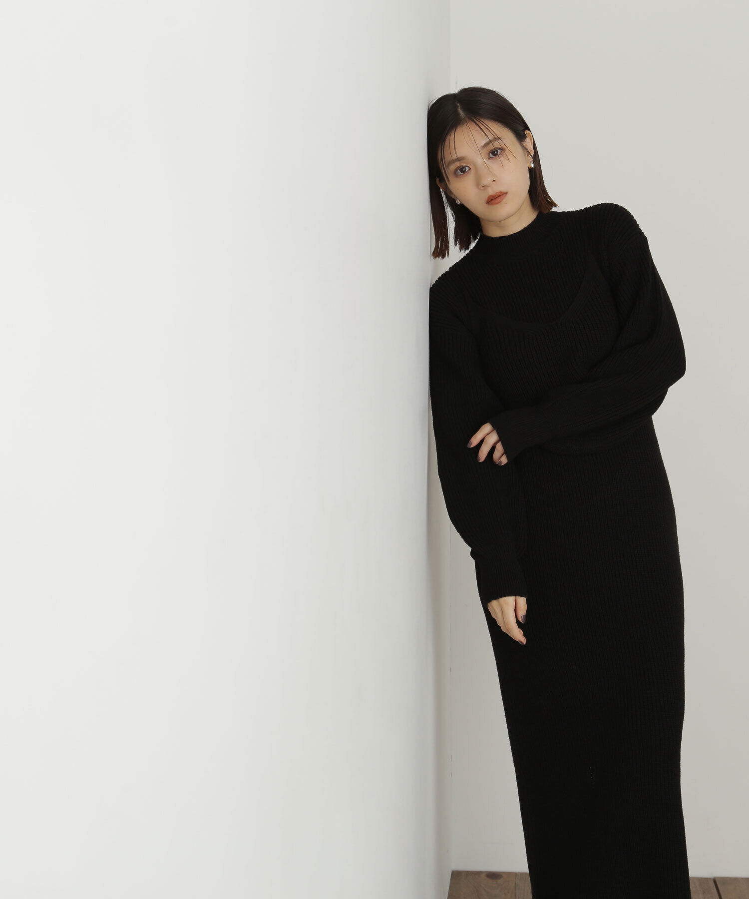  「コンパクトビスチェニットワンピース」|ワンピース|