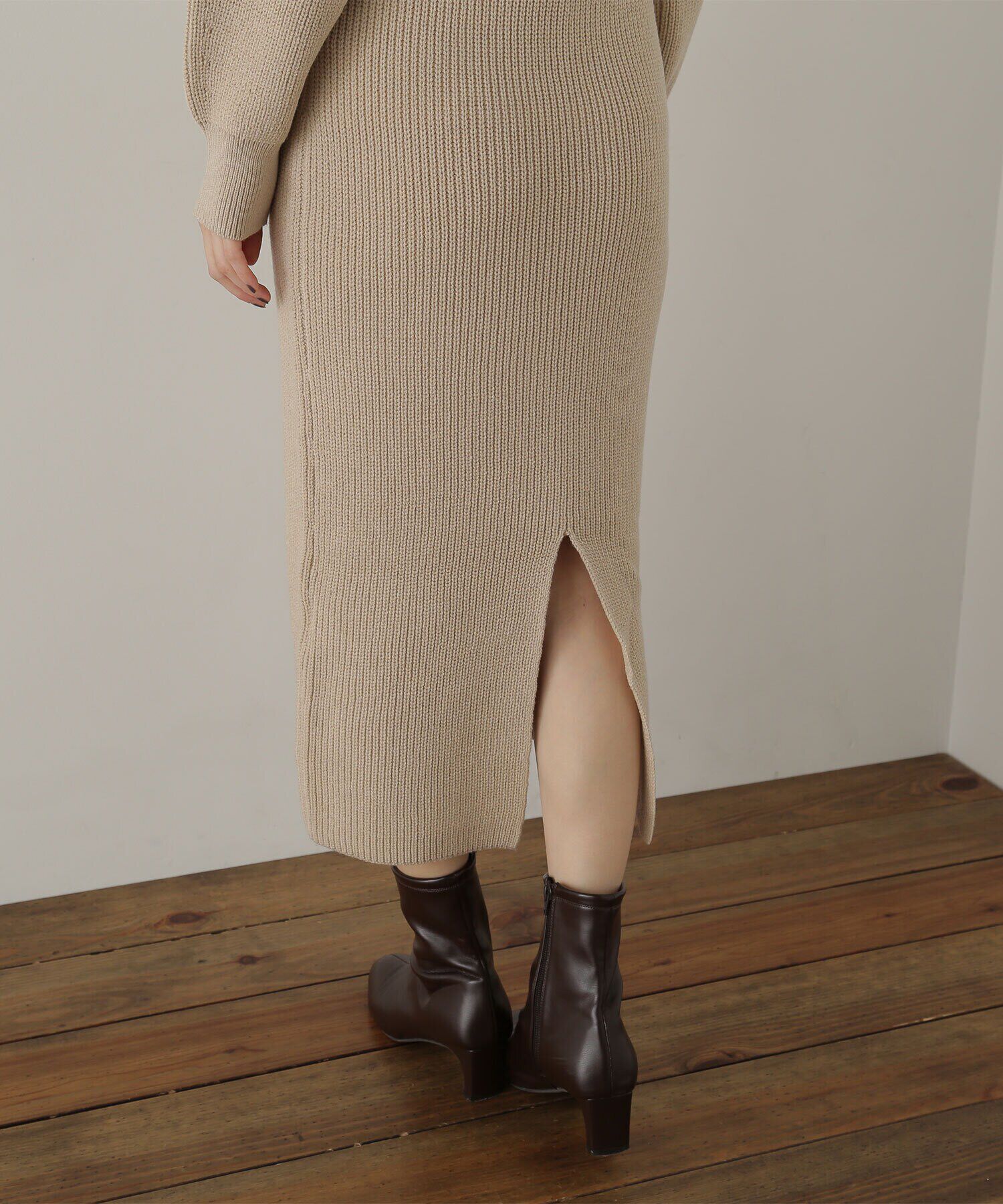  「コンパクトビスチェニットワンピース」|ワンピース|