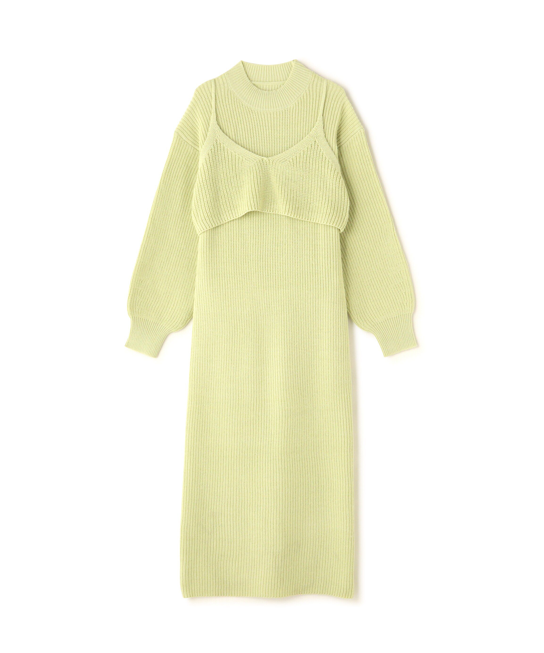  「コンパクトビスチェニットワンピース」|ワンピース|