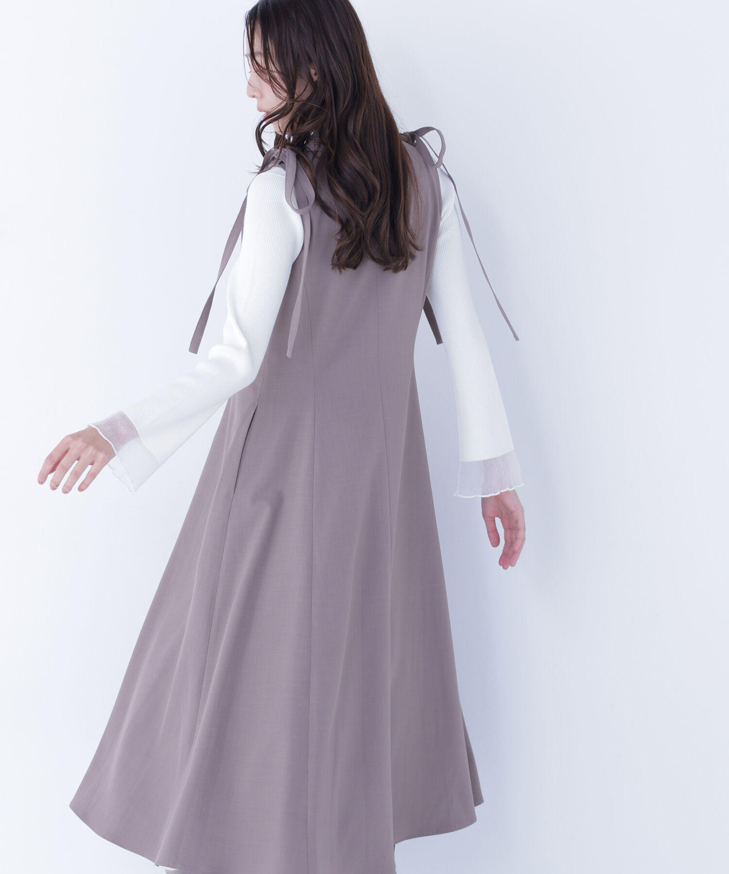  「2wayショルダーリボンジャンスカ」|ワンピース|