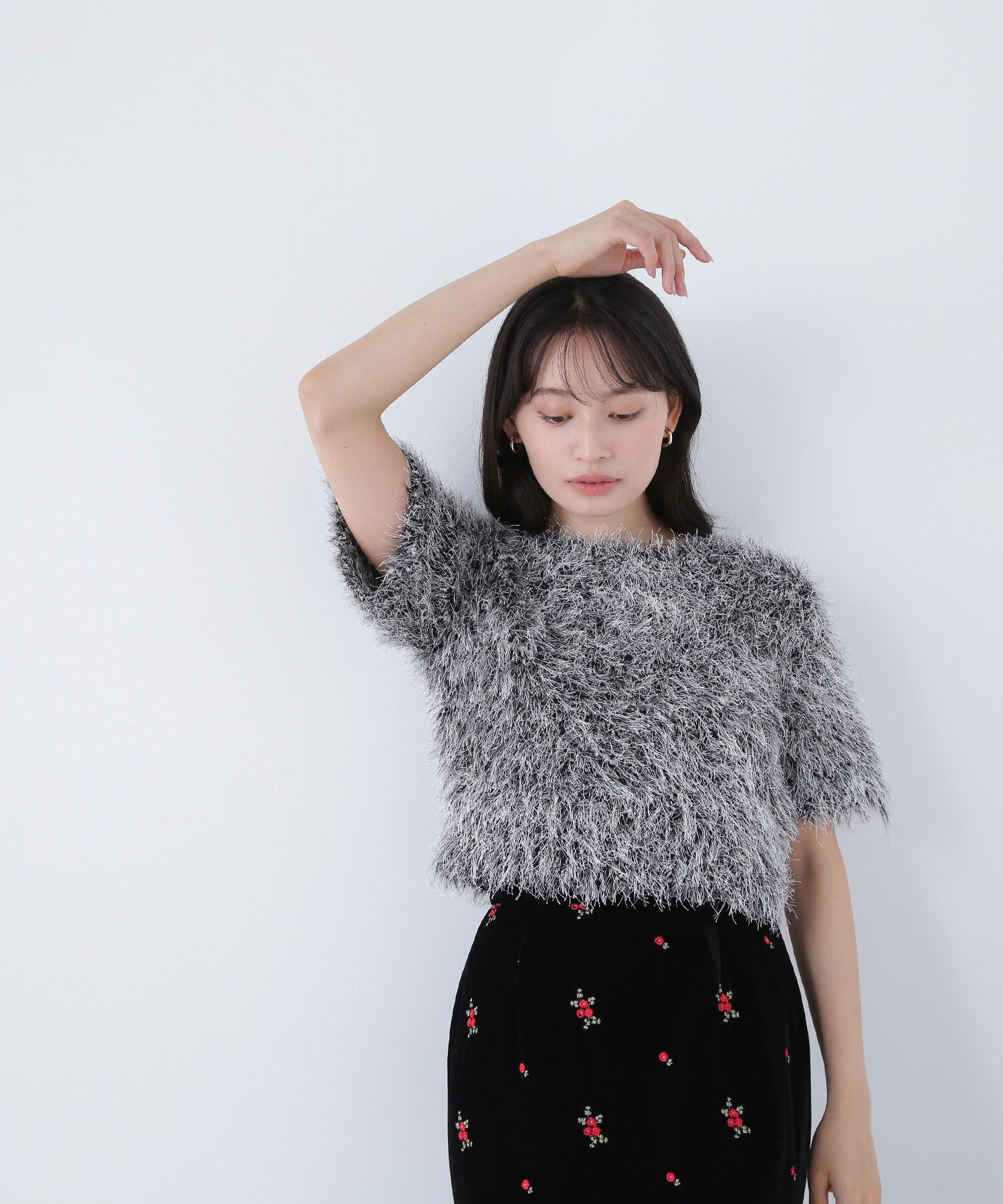  「ミックスシャギーニット」|ニット・セーター|