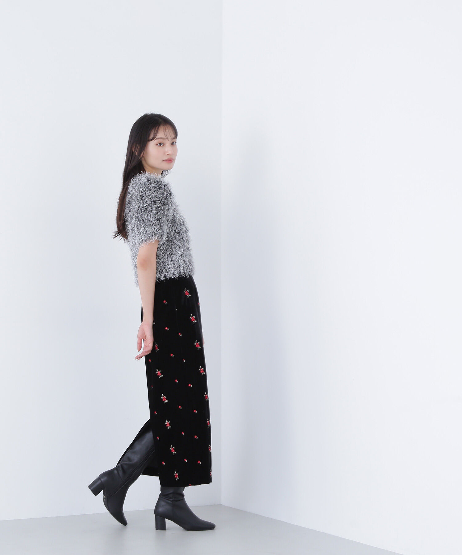  「ミックスシャギーニット」|ニット・セーター|