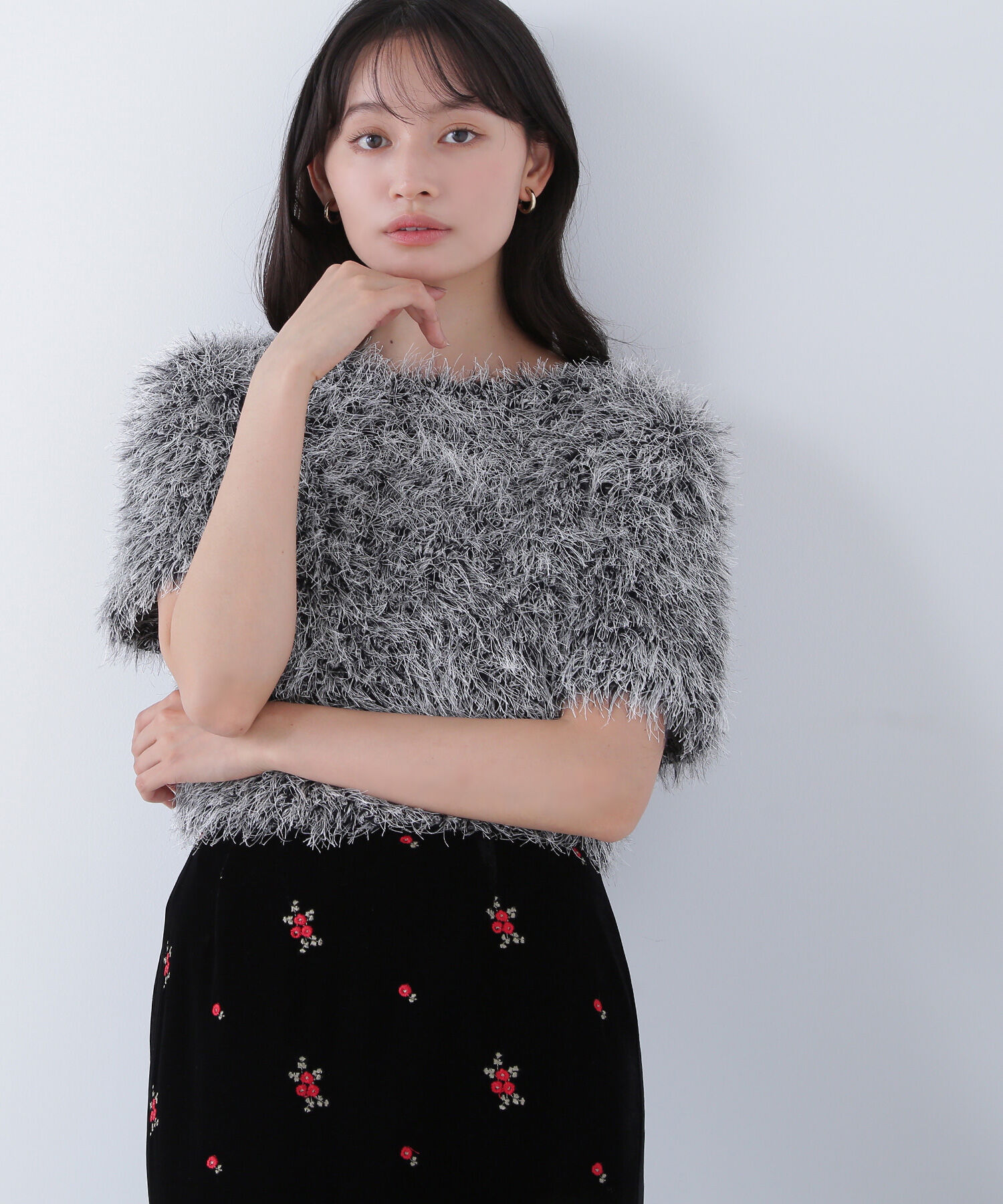  「ミックスシャギーニット」|ニット・セーター|