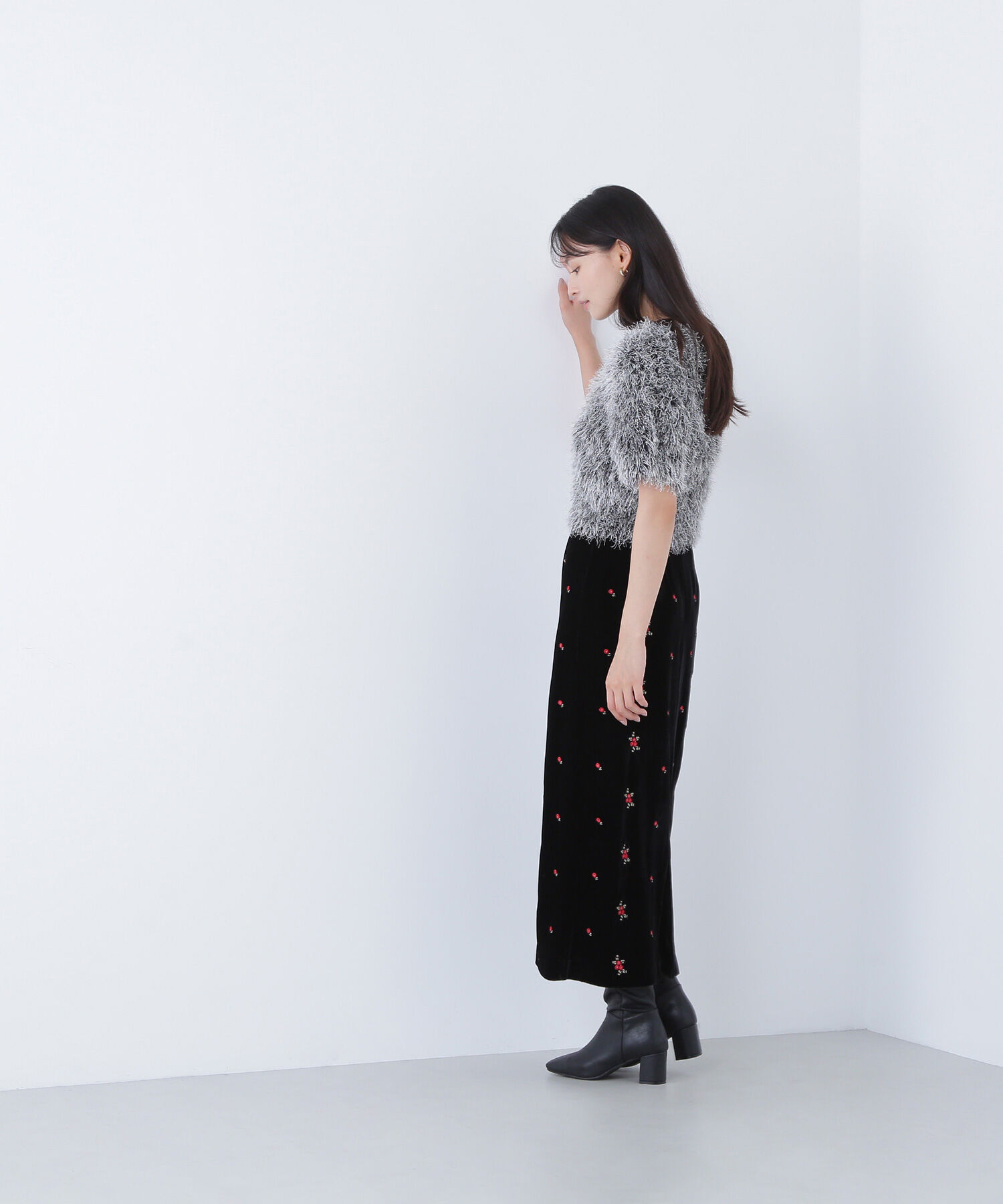  「ミックスシャギーニット」|ニット・セーター|