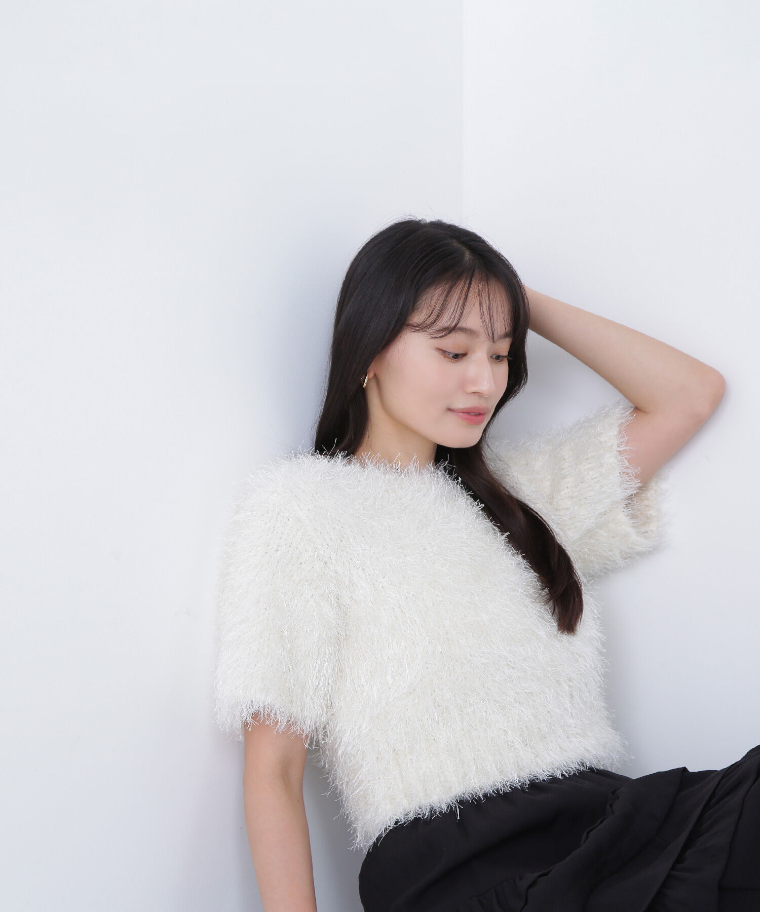  「ミックスシャギーニット」|ニット・セーター|