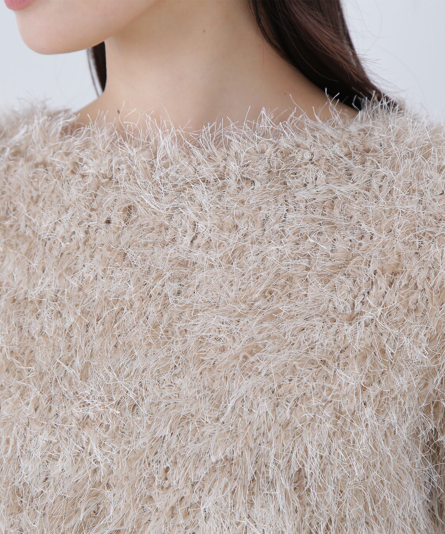  「ミックスシャギーニット」|ニット・セーター|