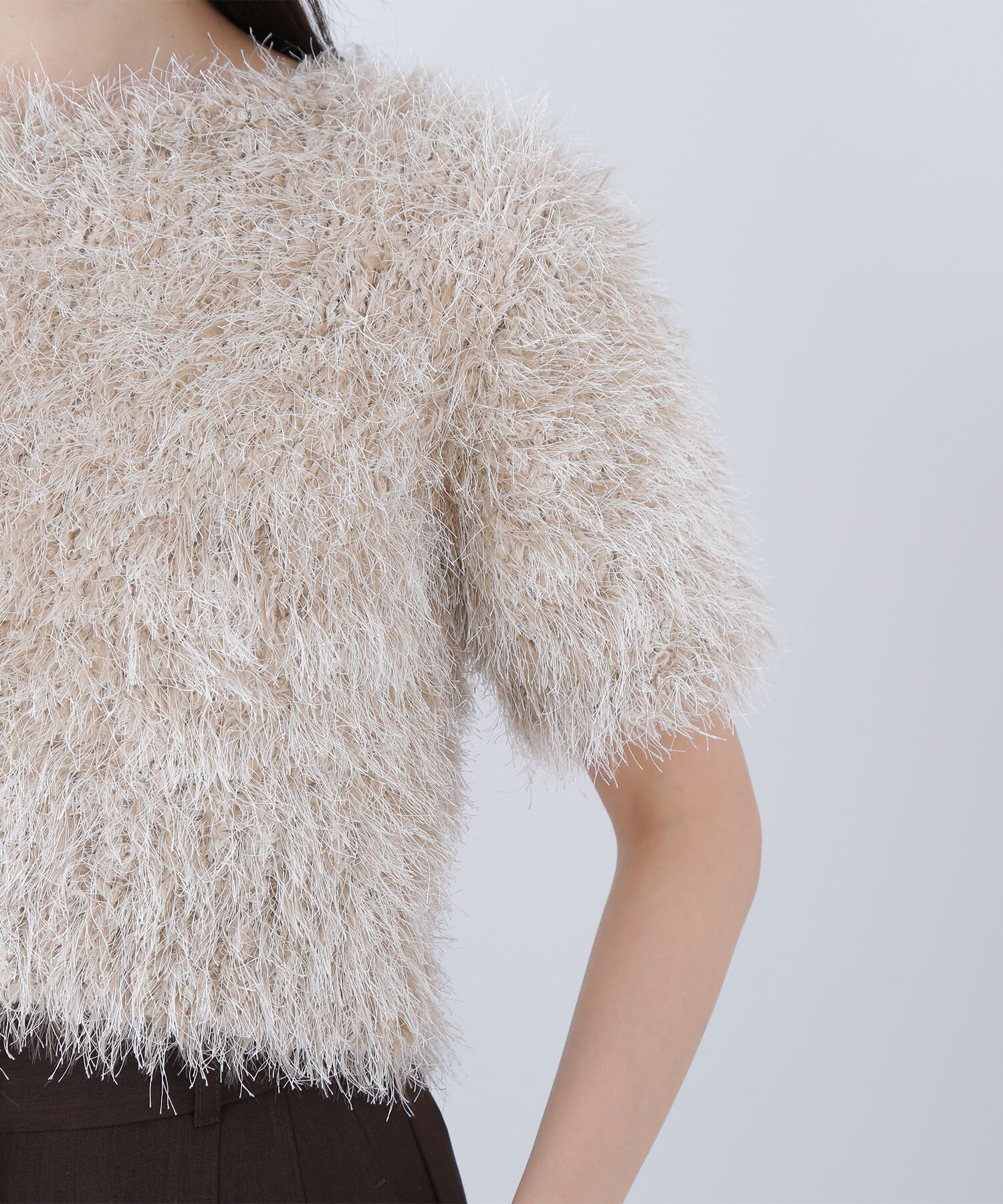  「ミックスシャギーニット」|ニット・セーター|