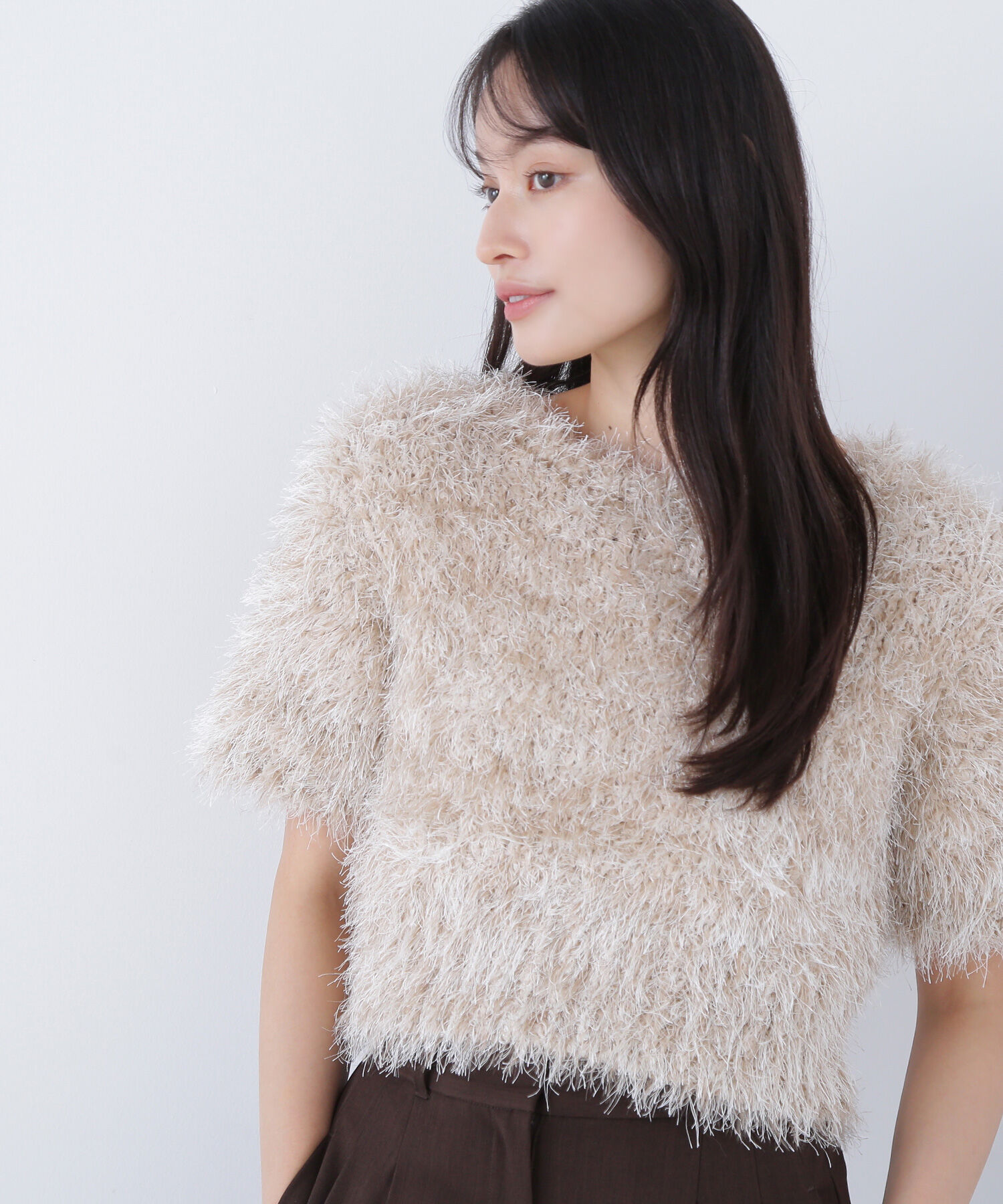  「ミックスシャギーニット」|ニット・セーター|