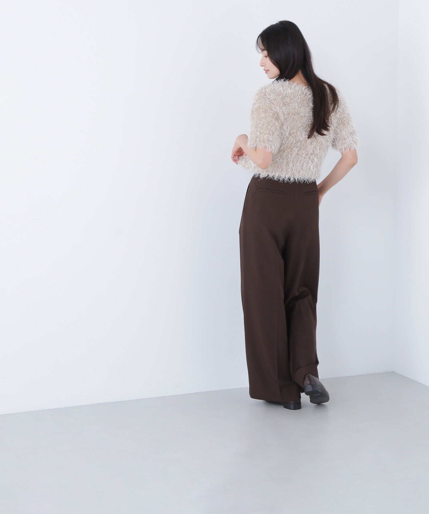  「ミックスシャギーニット」|ニット・セーター|