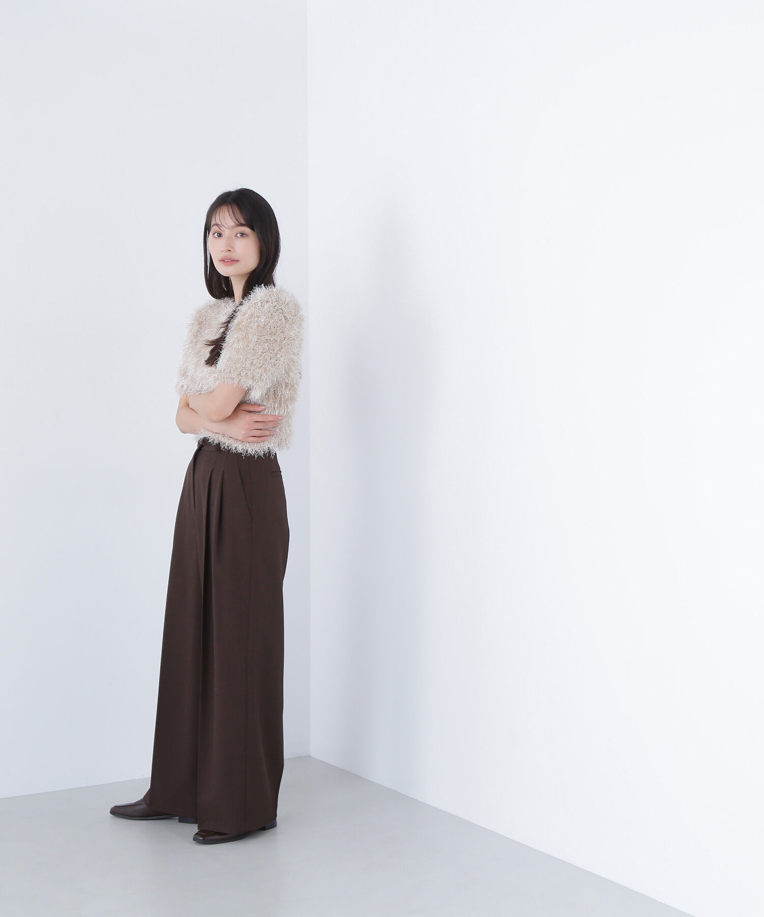  「ミックスシャギーニット」|ニット・セーター|