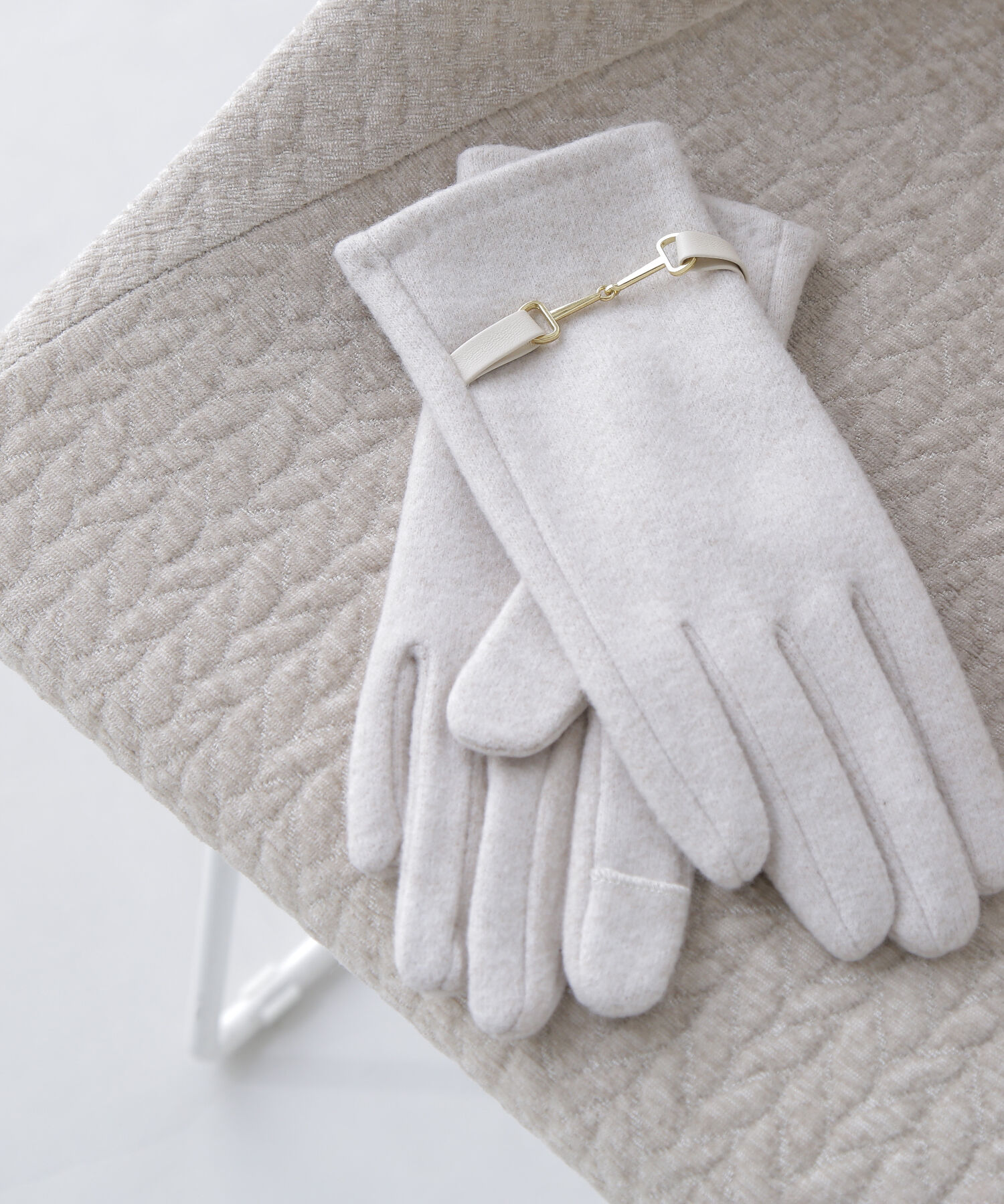  「ビットモチーフジャージグローブ」|手袋|オフ1