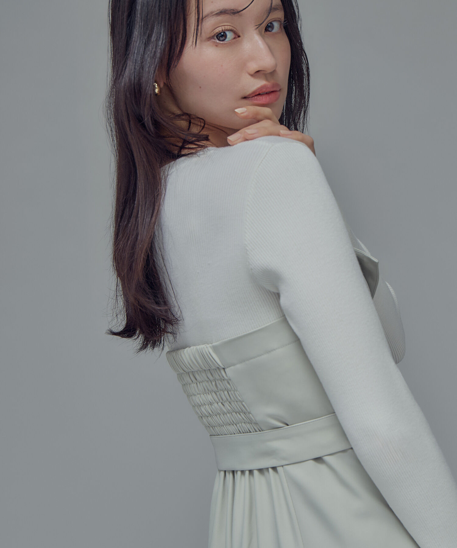  「トレンチディテールドッキングワンピース」|ワンピース|