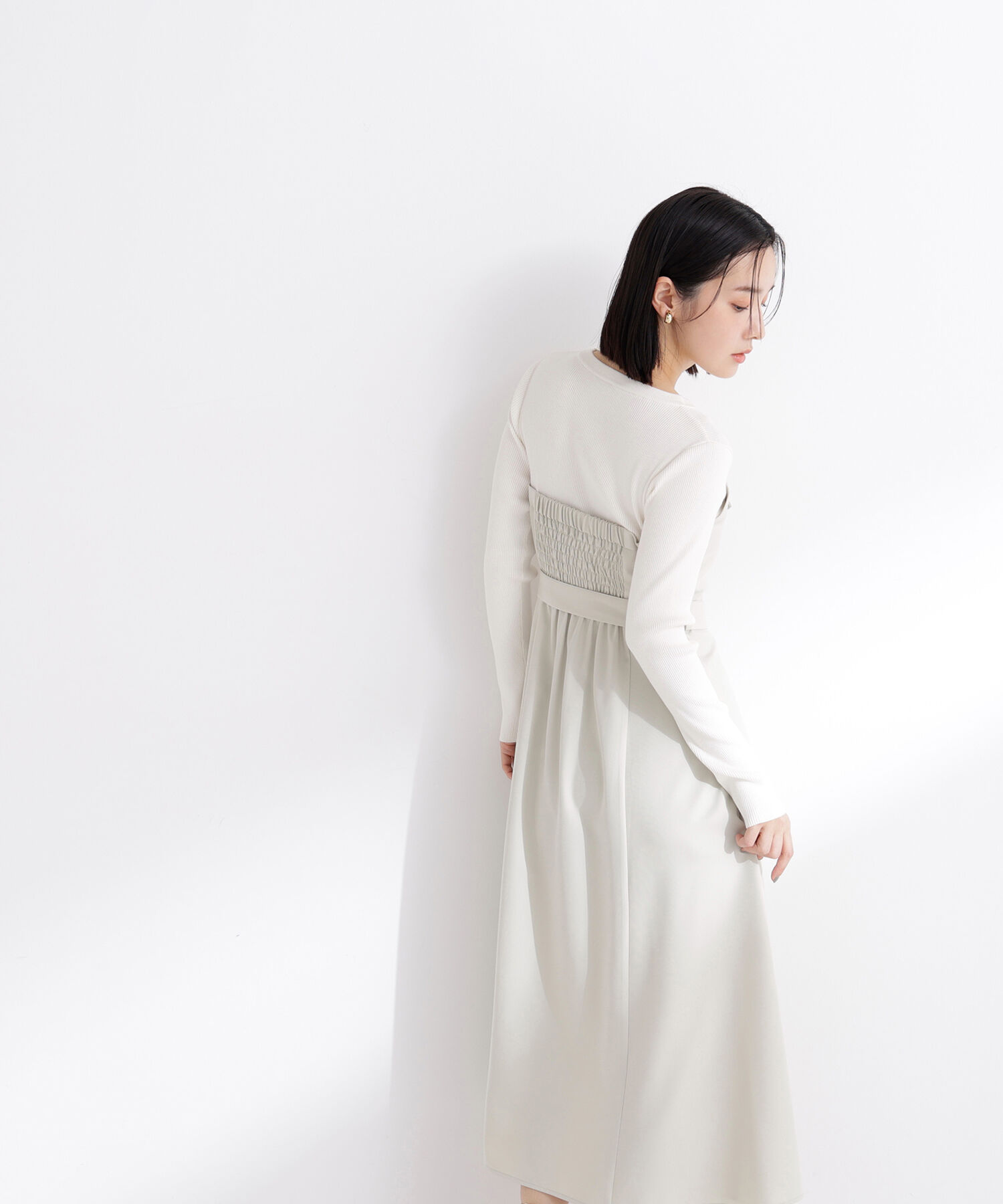  「トレンチディテールドッキングワンピース」|ワンピース|