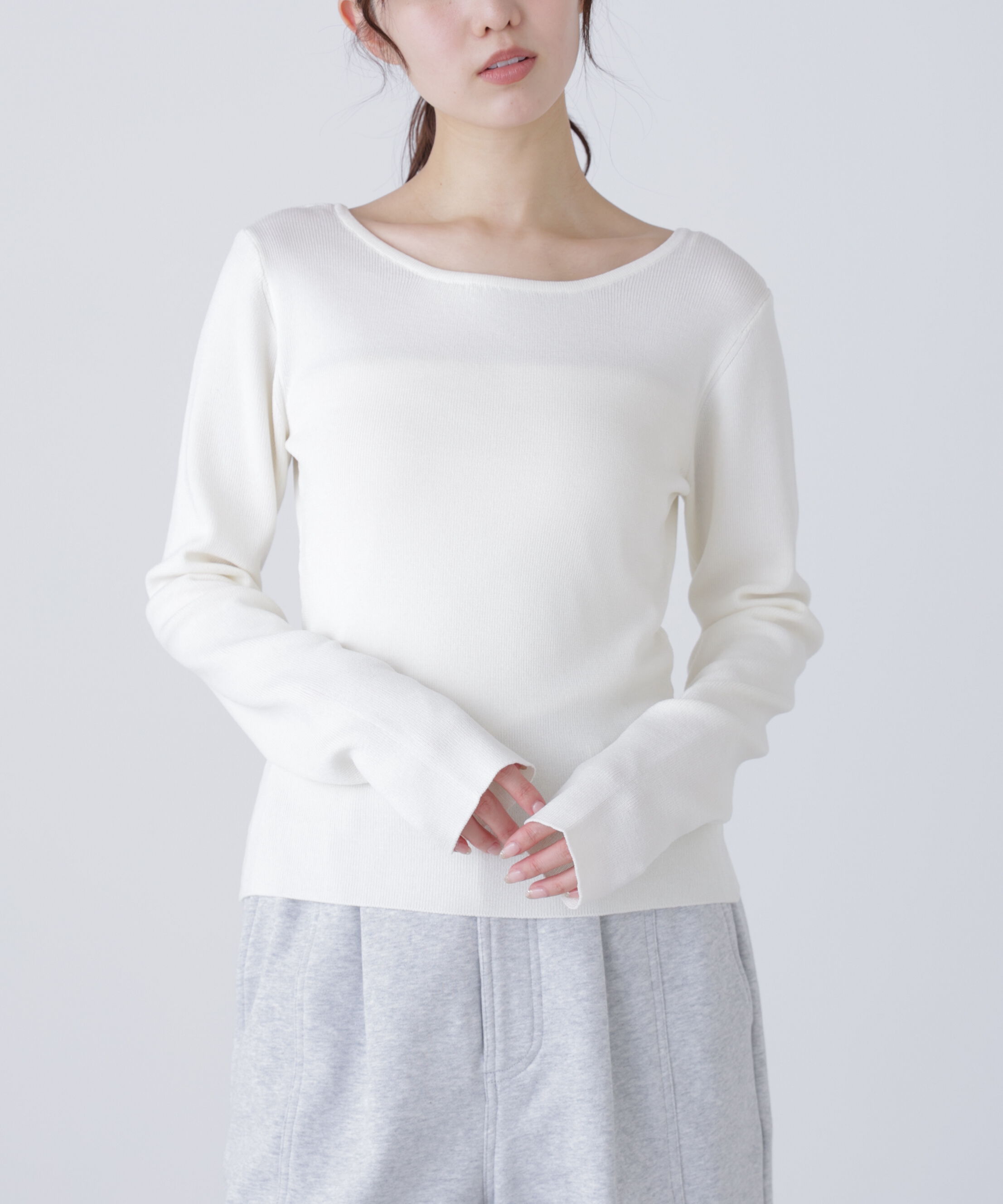  「バックオープンニット」|ニット・セーター|