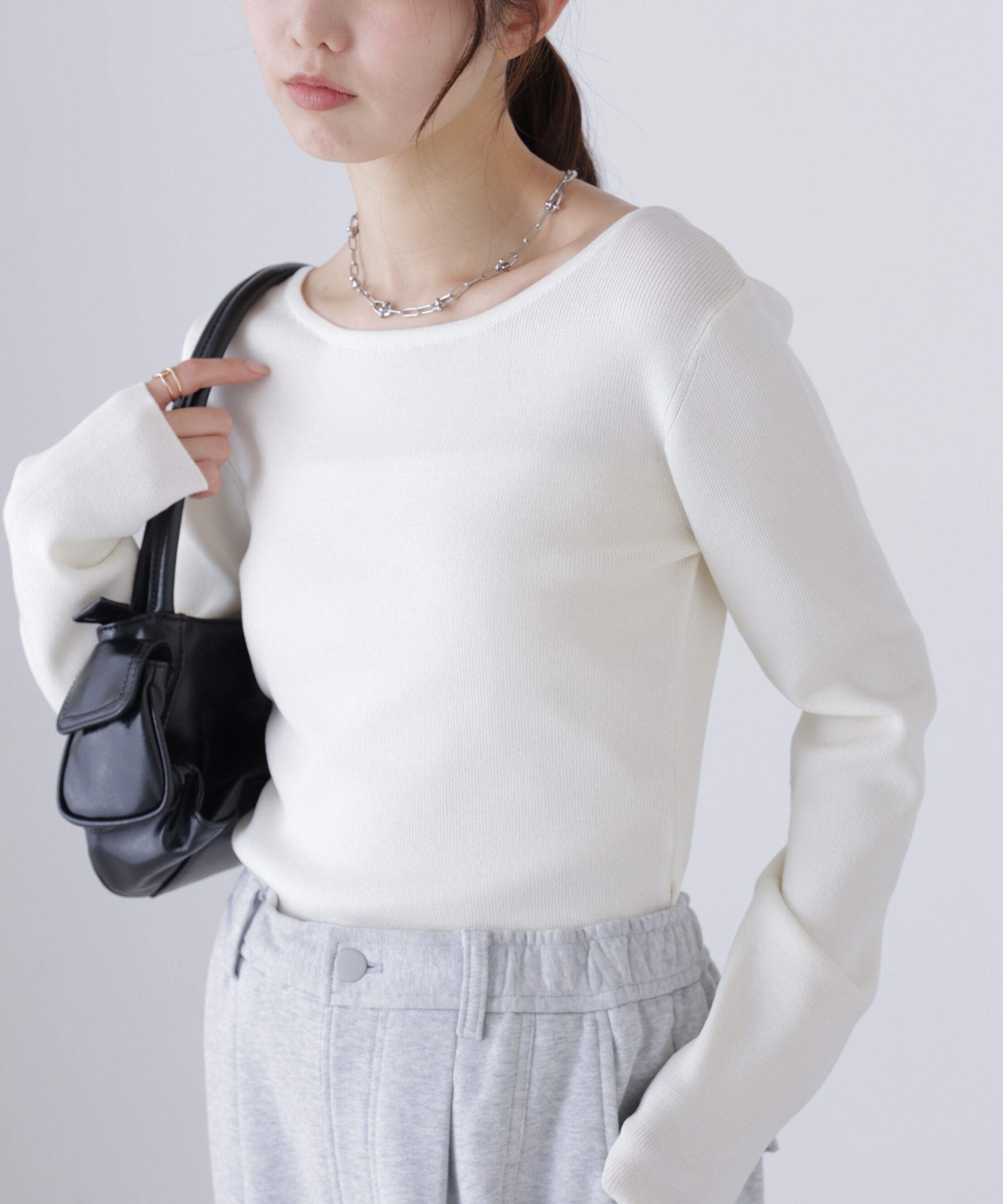  「バックオープンニット」|ニット・セーター|