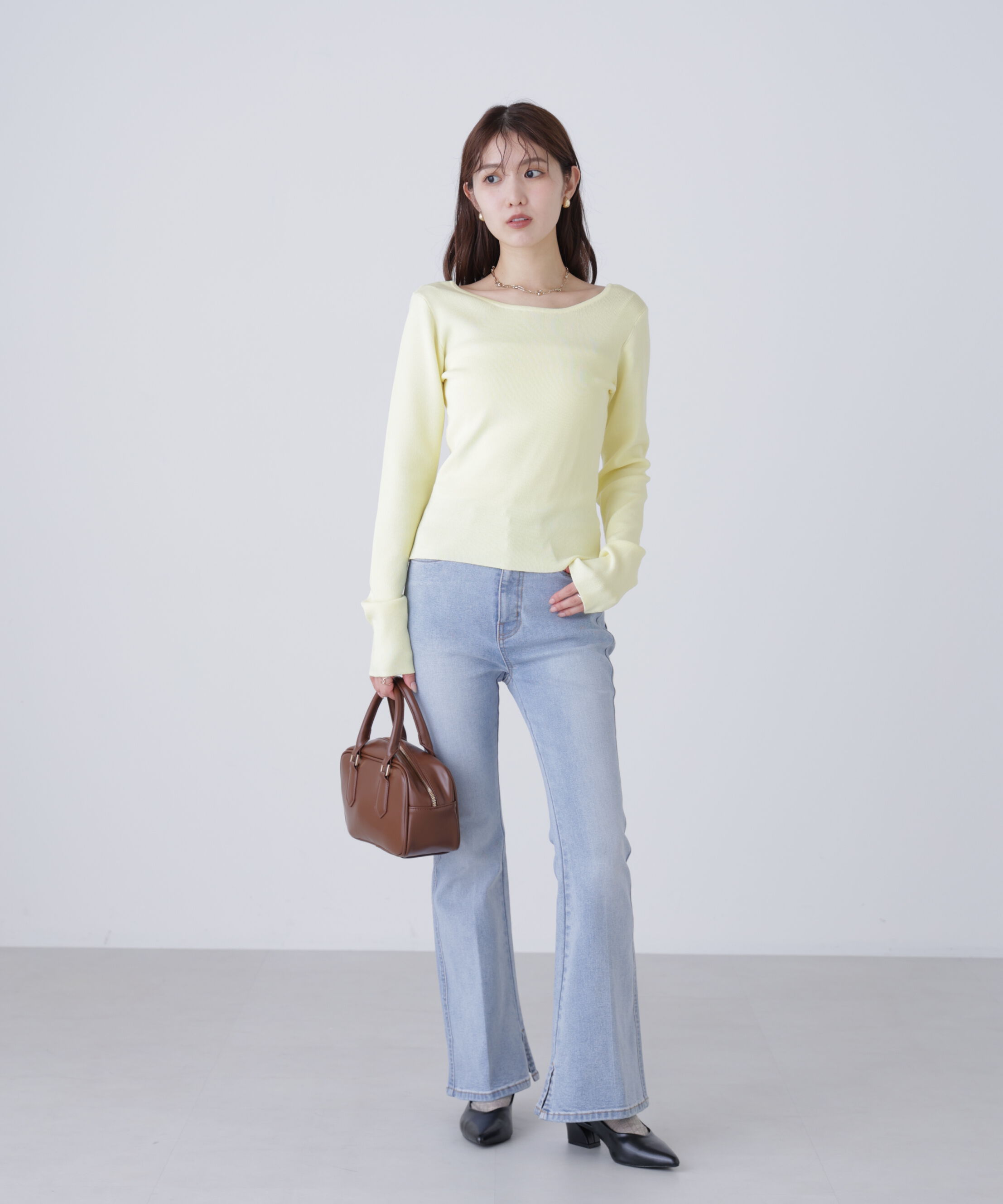  「バックオープンニット」|ニット・セーター|