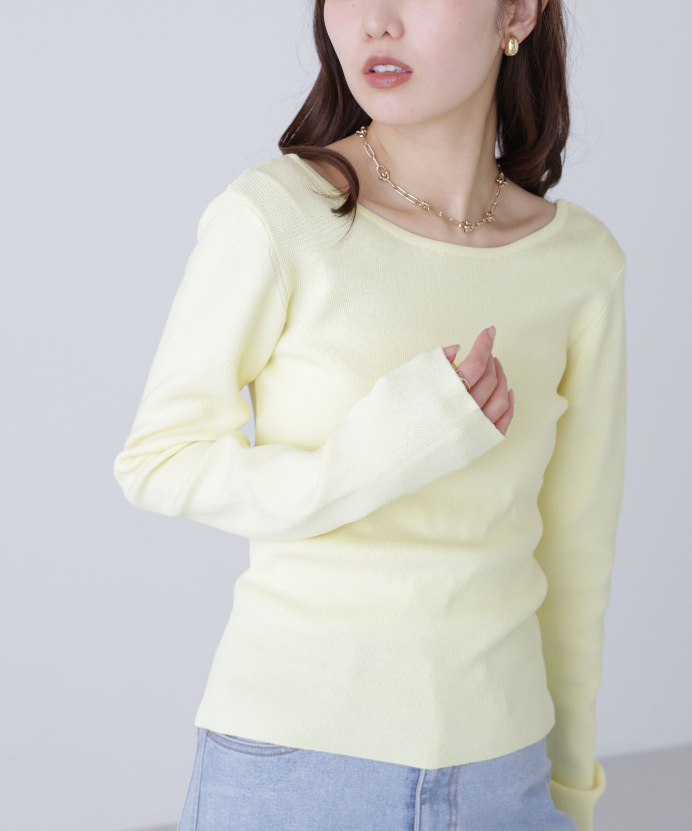  「バックオープンニット」|ニット・セーター|