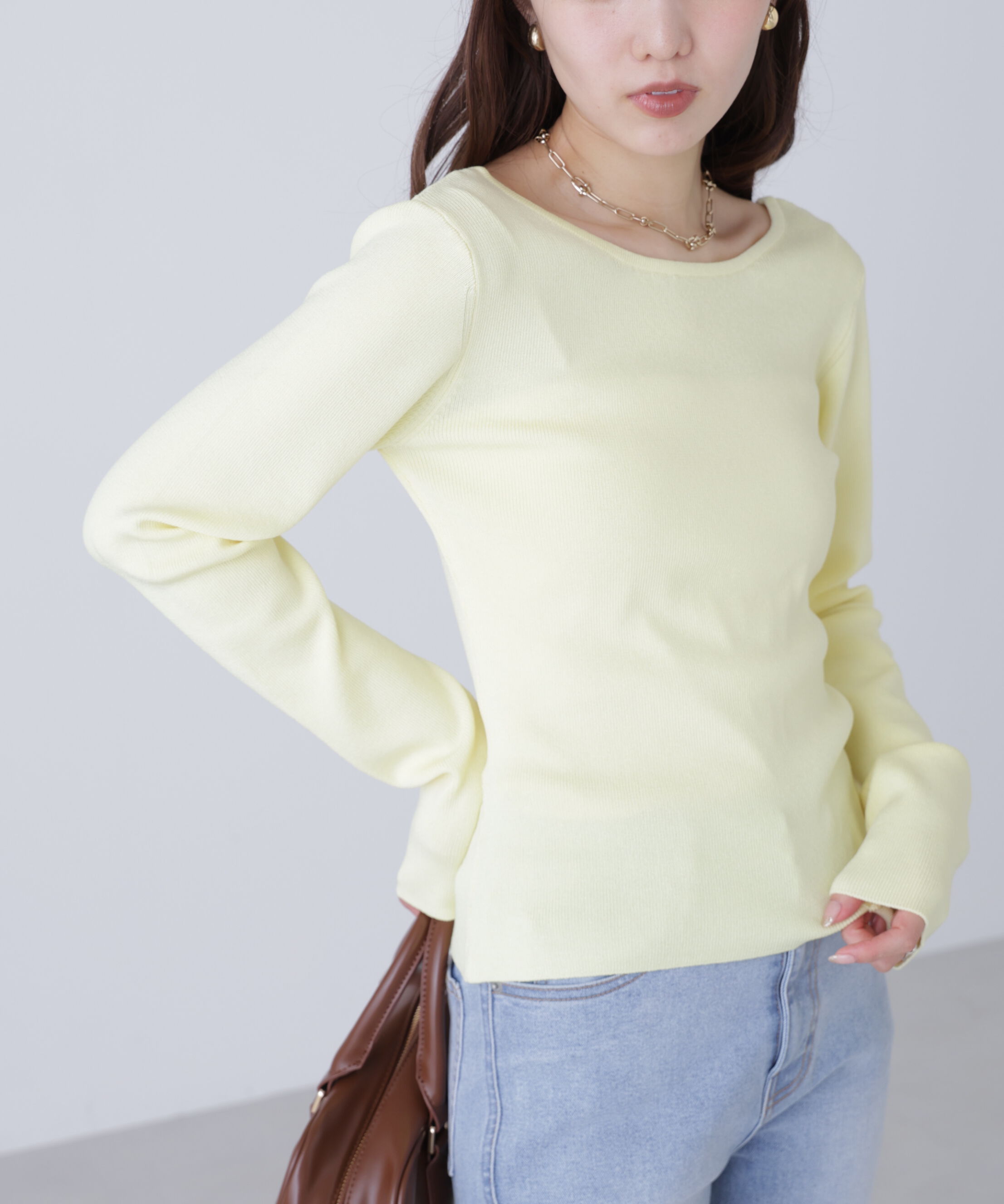  「バックオープンニット」|ニット・セーター|