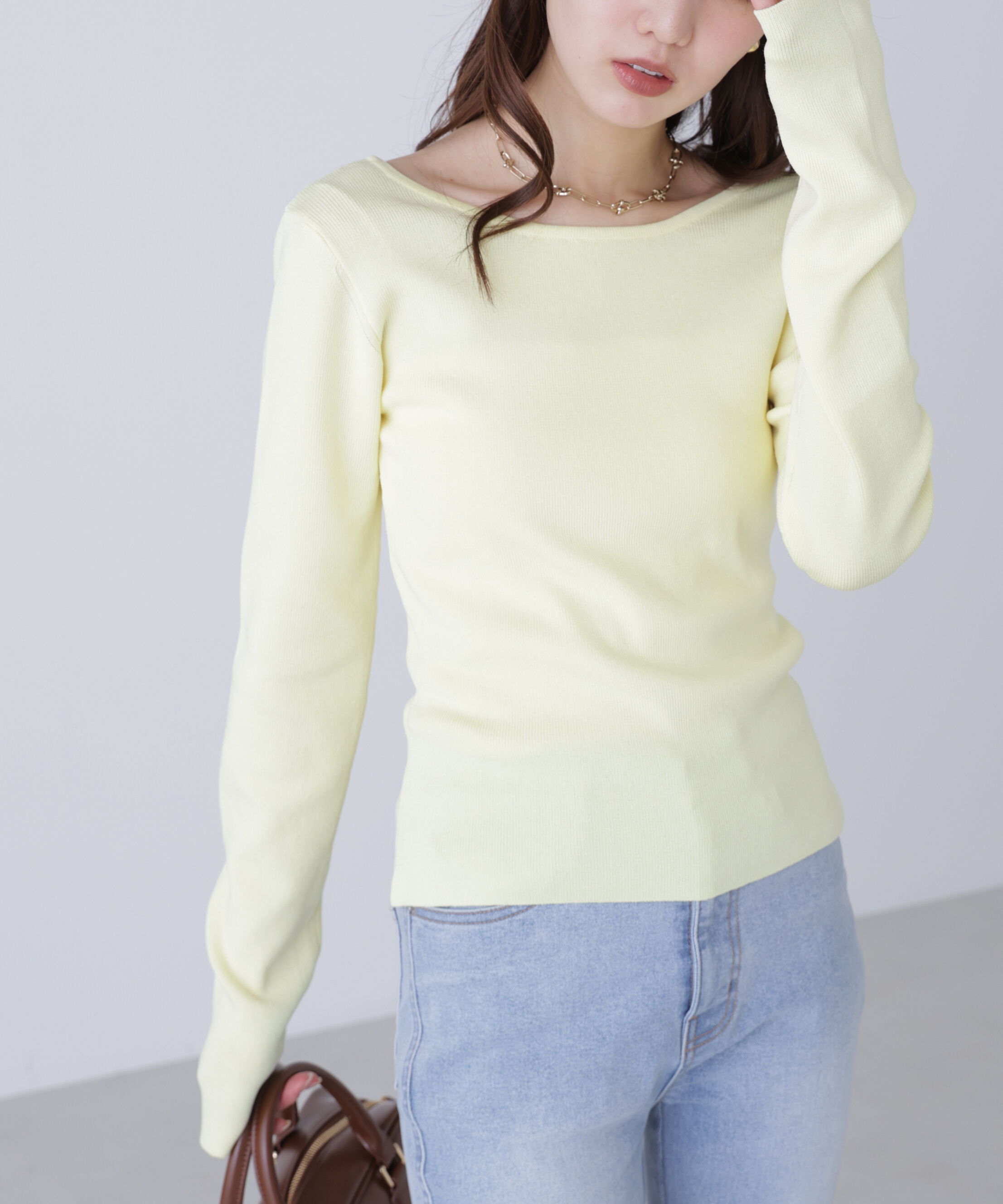  「バックオープンニット」|ニット・セーター|