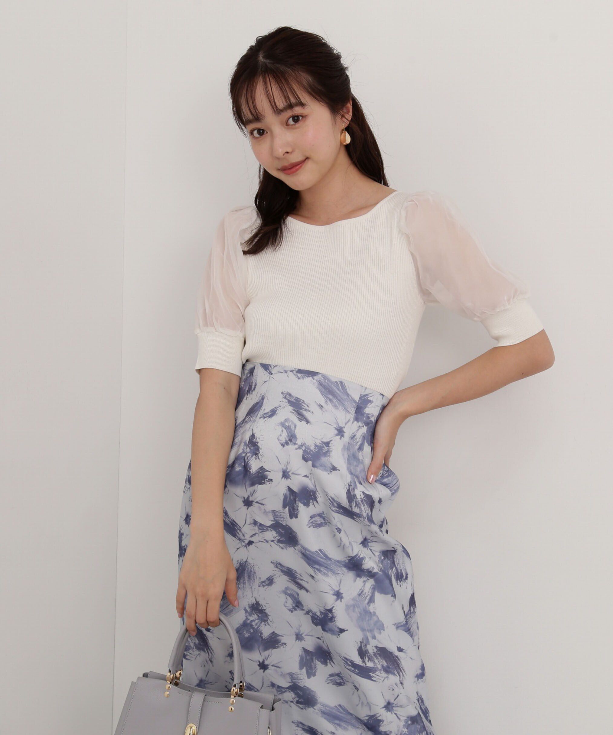 PROPORTION BODY DRESSING「シアーパフニット」|ニット・セーター|エクリュ1