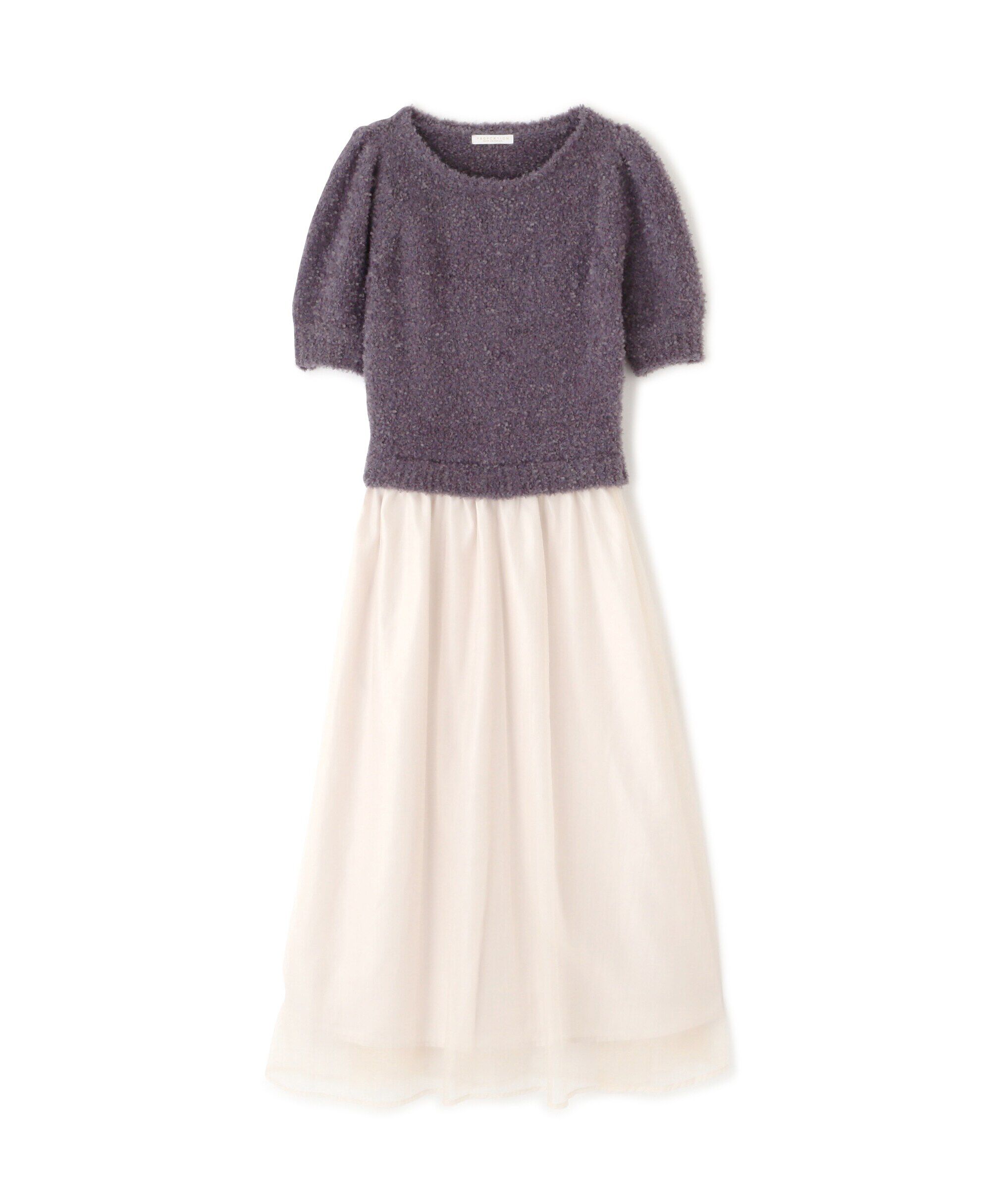 PROPORTION BODY DRESSING「テープヤーンニットドッキングワンピース」|ワンピース|