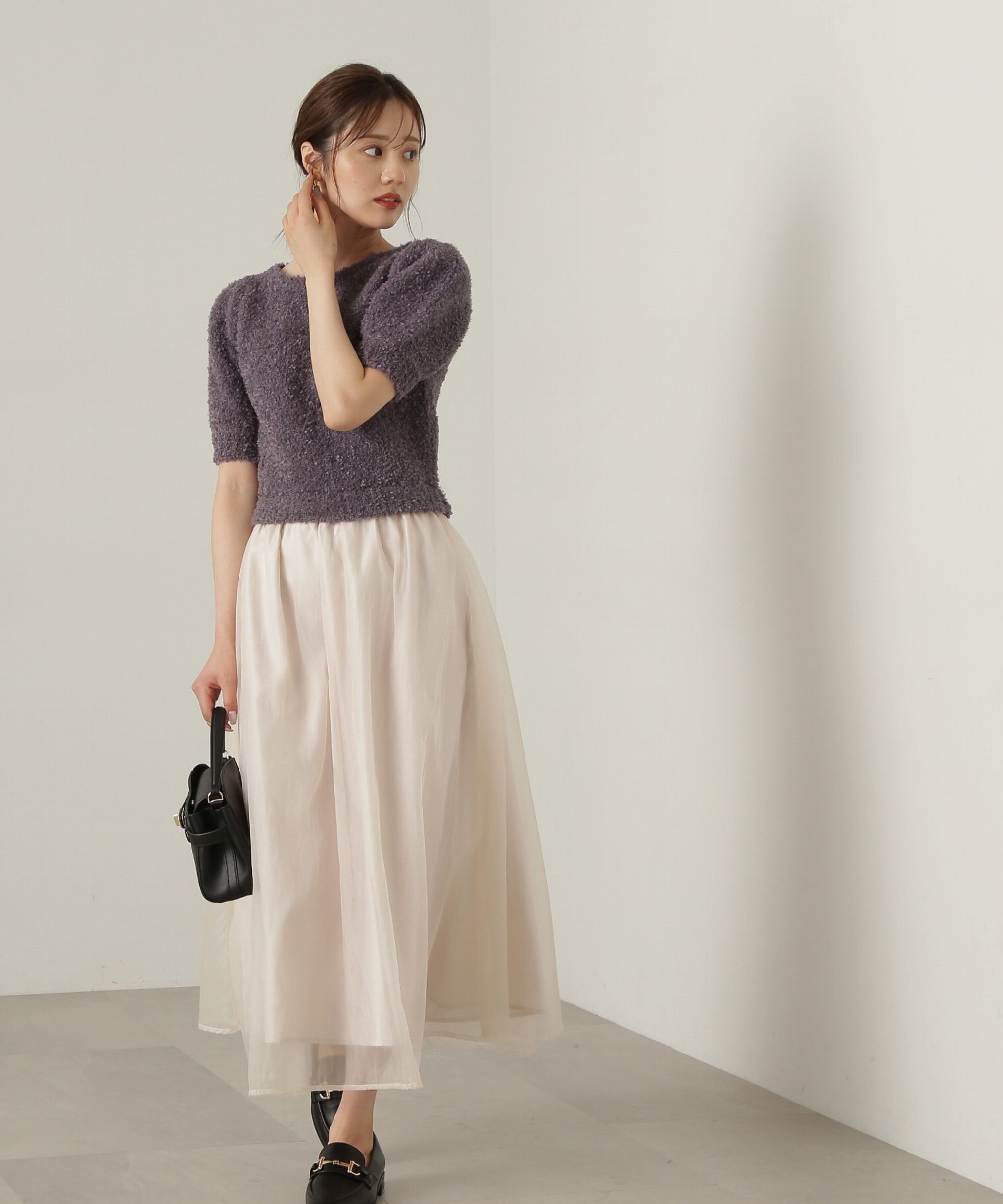 PROPORTION BODY DRESSING「テープヤーンニットドッキングワンピース」|ワンピース|