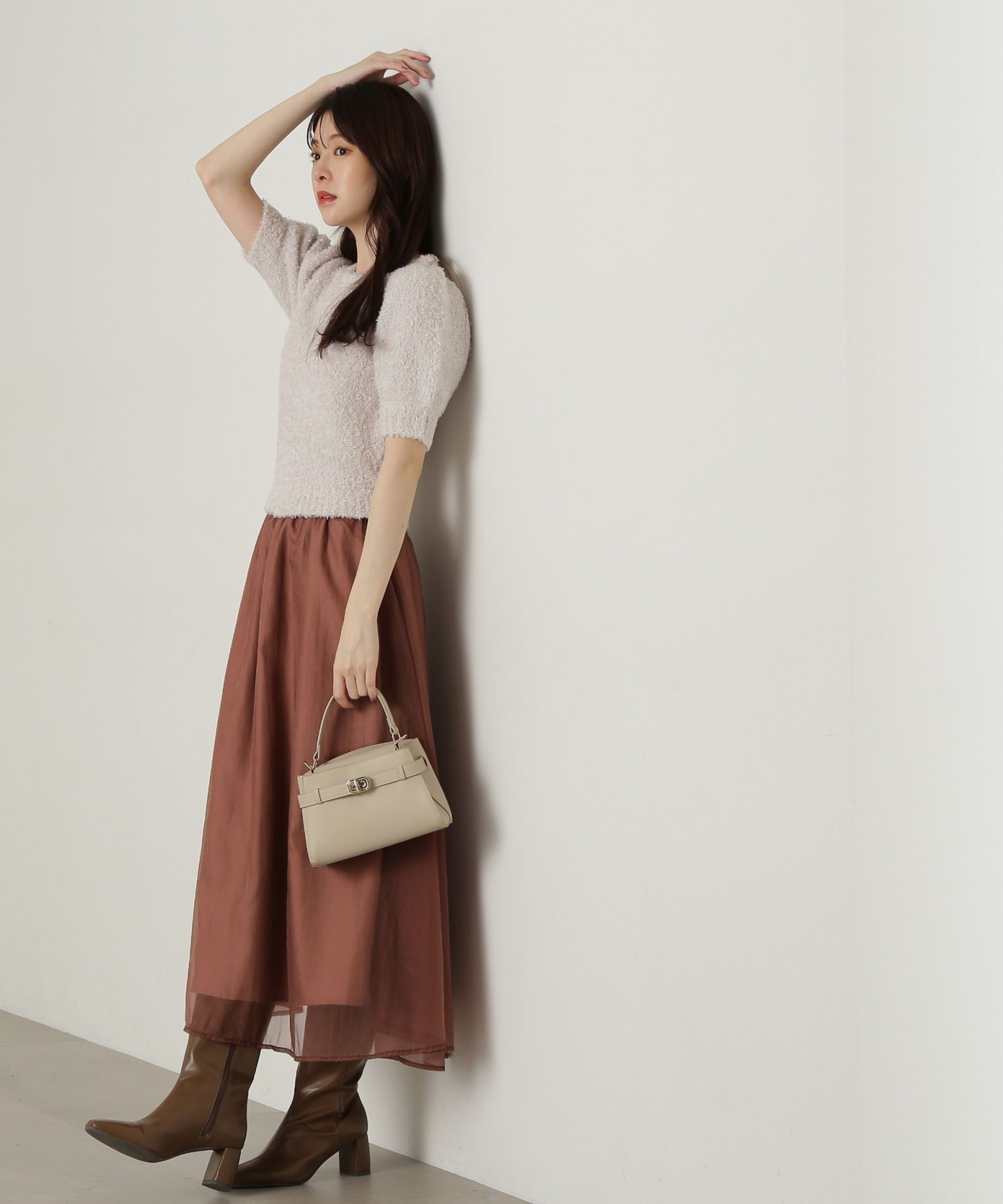 PROPORTION BODY DRESSING「テープヤーンニットドッキングワンピース」|ワンピース|