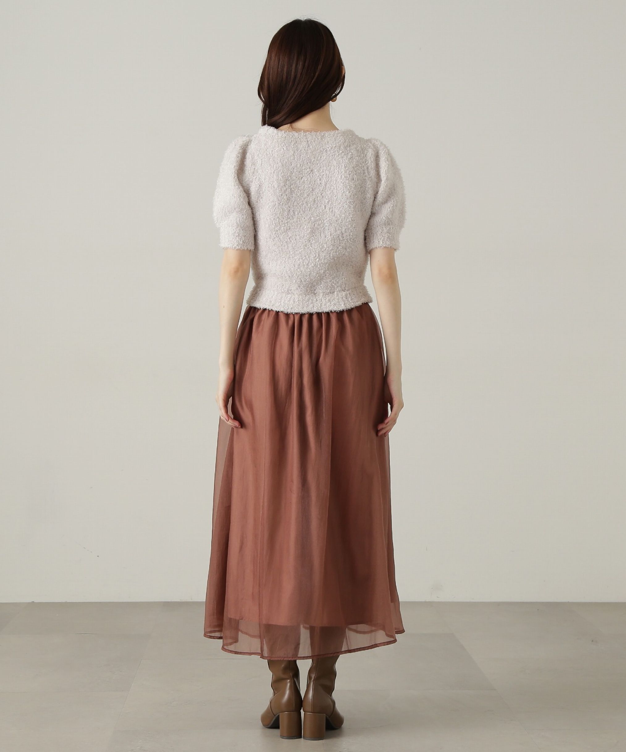 PROPORTION BODY DRESSING「テープヤーンニットドッキングワンピース」|ワンピース|