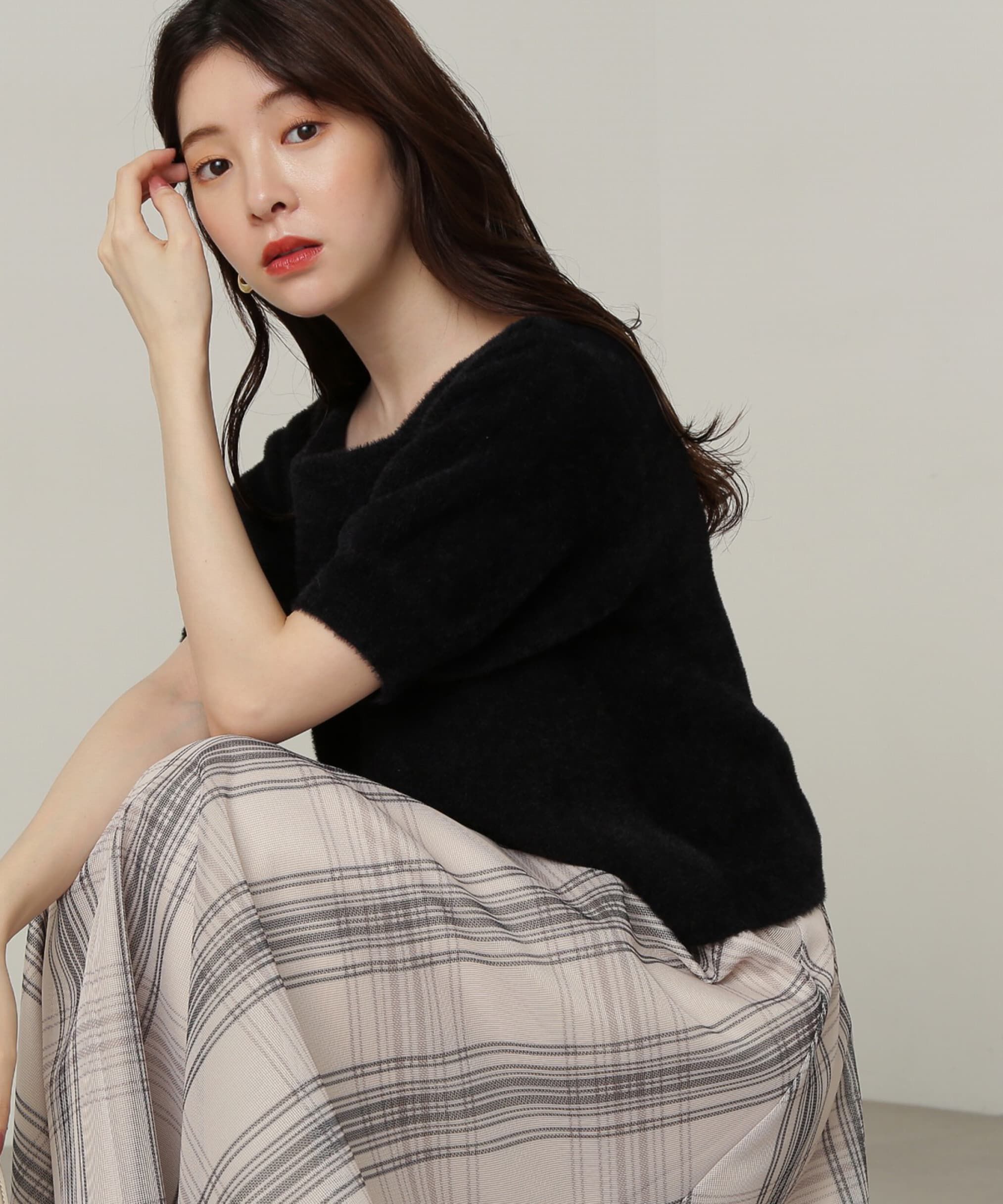 PROPORTION BODY DRESSING「ミニフェザーニット24AW」|ニット・セーター|