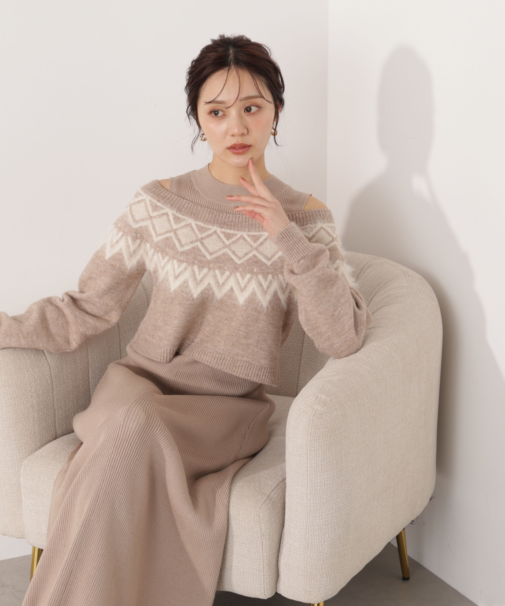 PROPORTION BODY DRESSING「ノルディックニットSETUP ワンピース 25AW」|ワンピース|