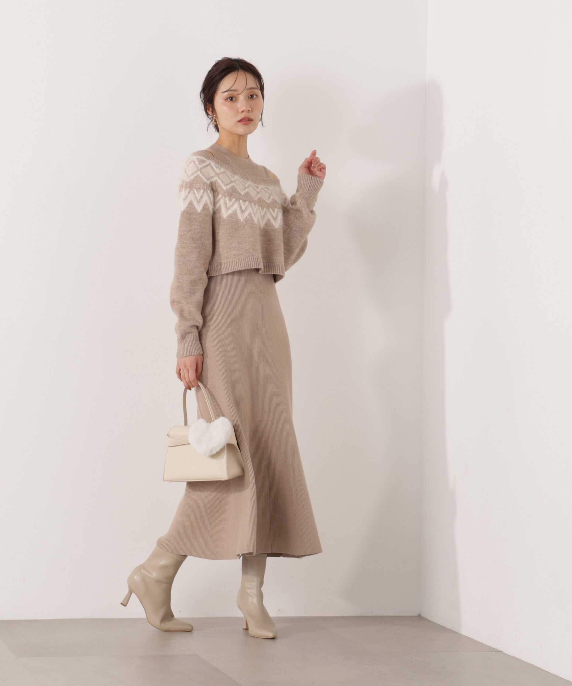 PROPORTION BODY DRESSING「ノルディックニットSETUP ワンピース 25AW」|ワンピース|