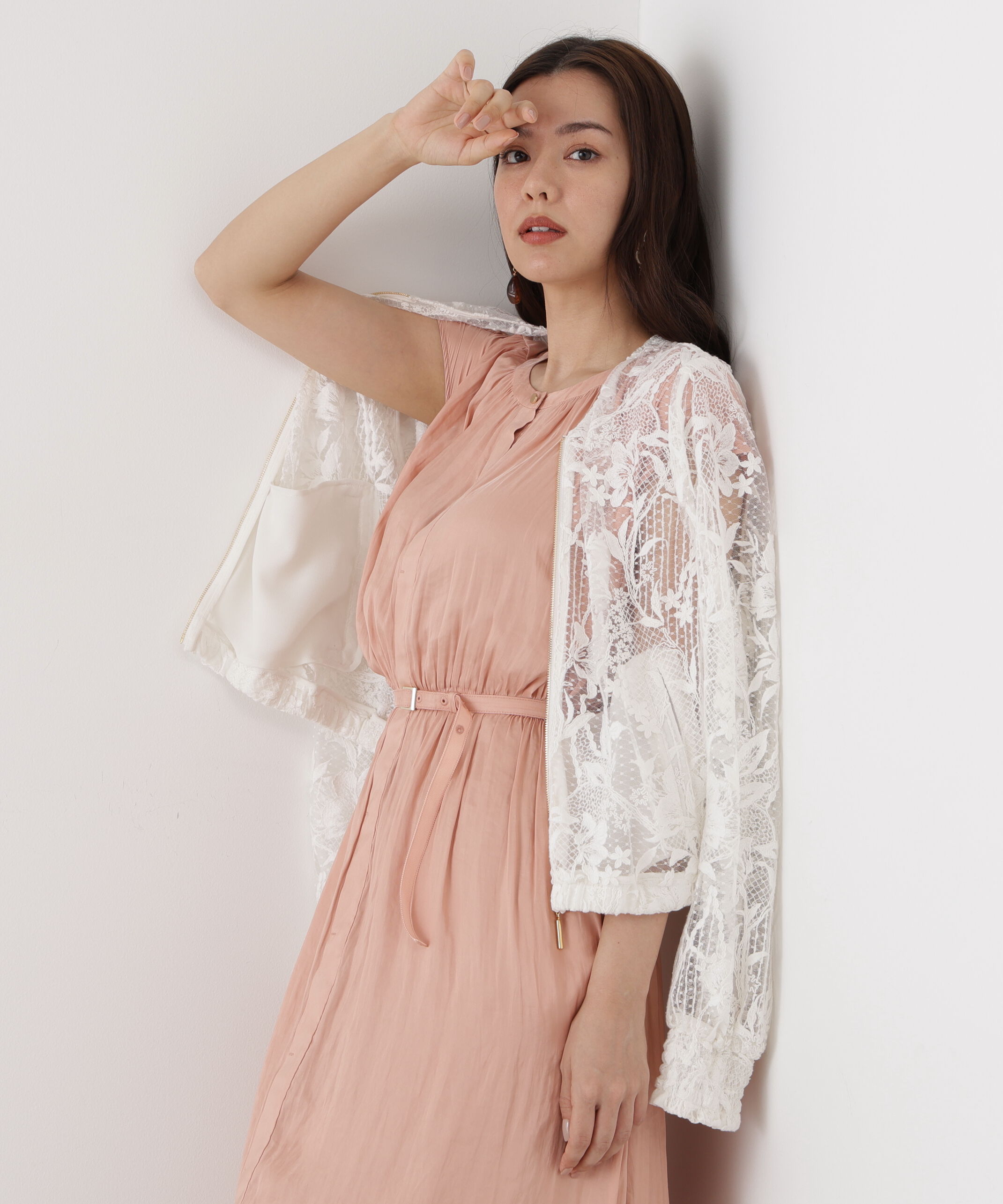  「◆フラワービジュレースブルゾン」|ブルゾン・スタジャン|