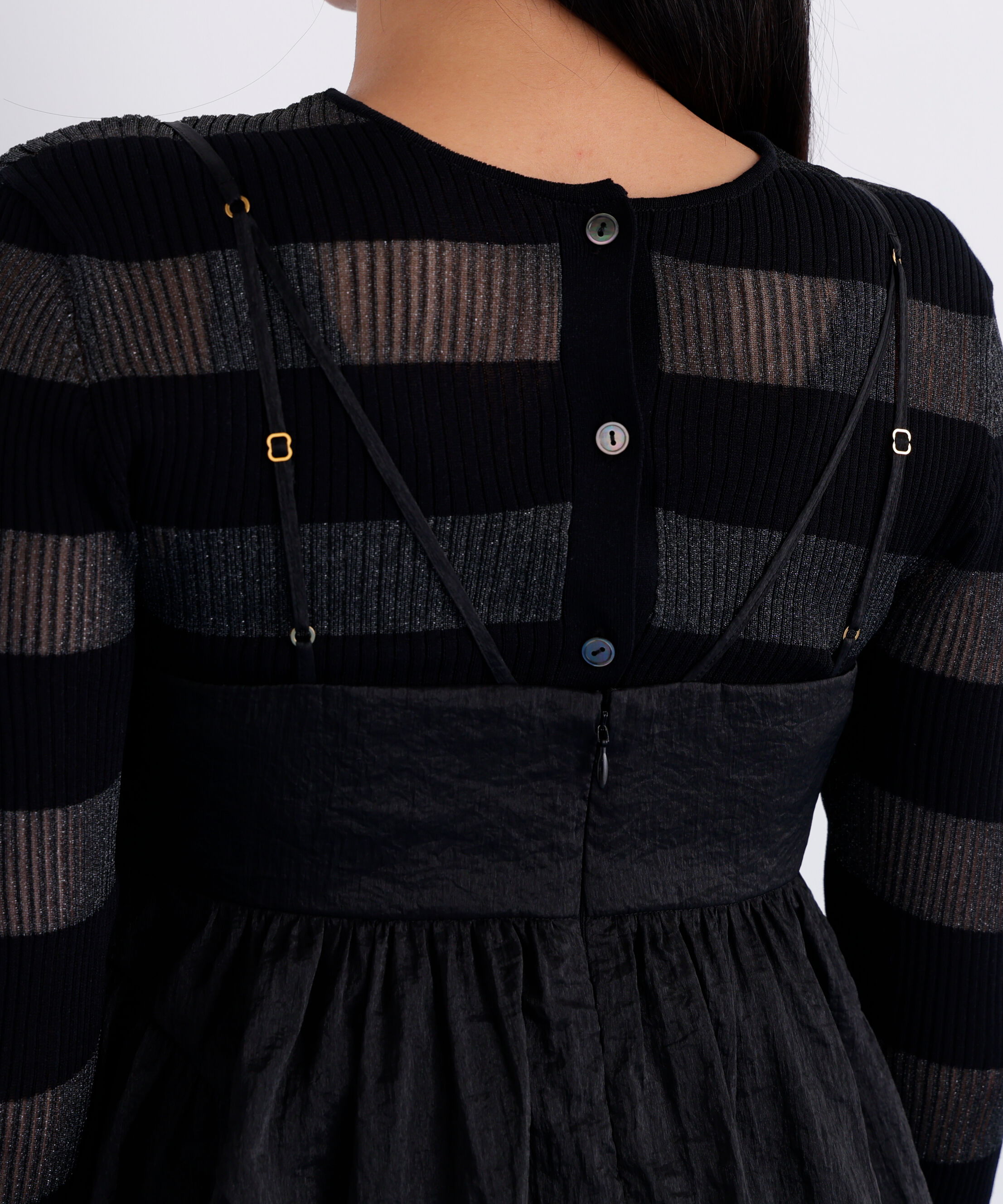  「シャイニータフタチュニックブラウス」|シャツ・ブラウス|