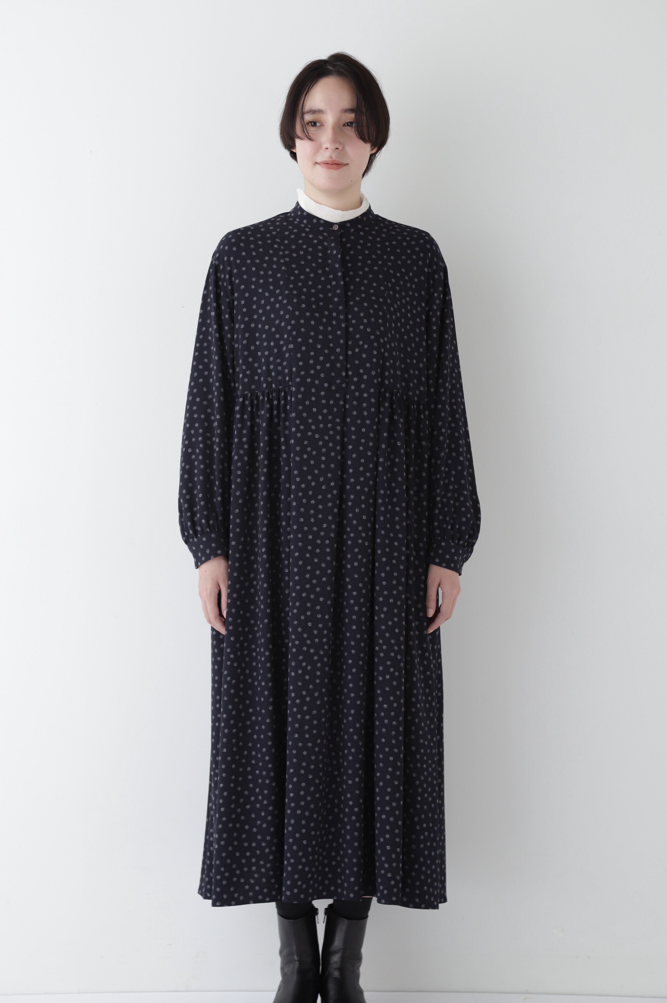  「◆デシンドットプリントワンピース」|ワンピース|