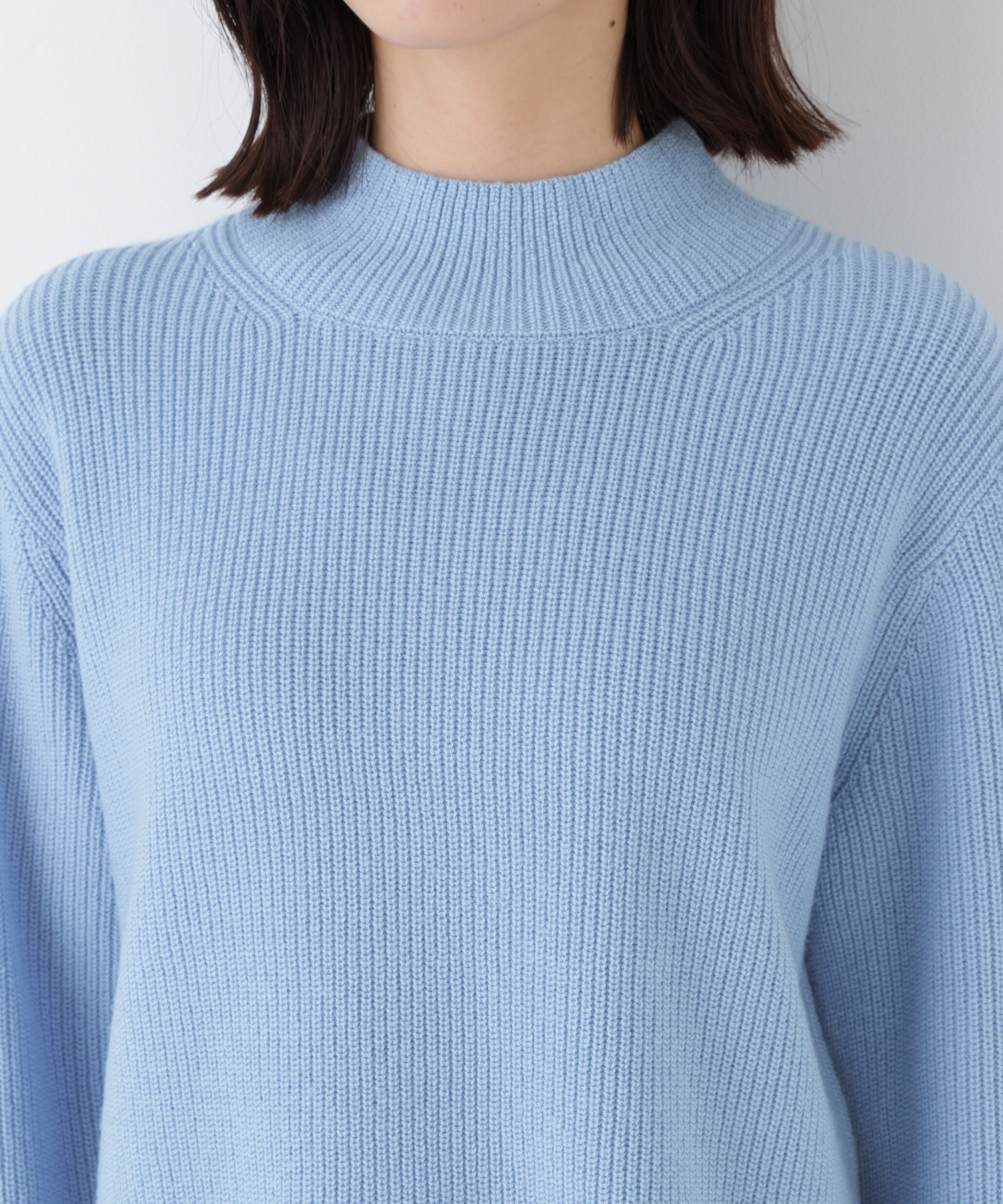  「◆ウールハイネック片畦プルオーバー」|ニット・セーター|