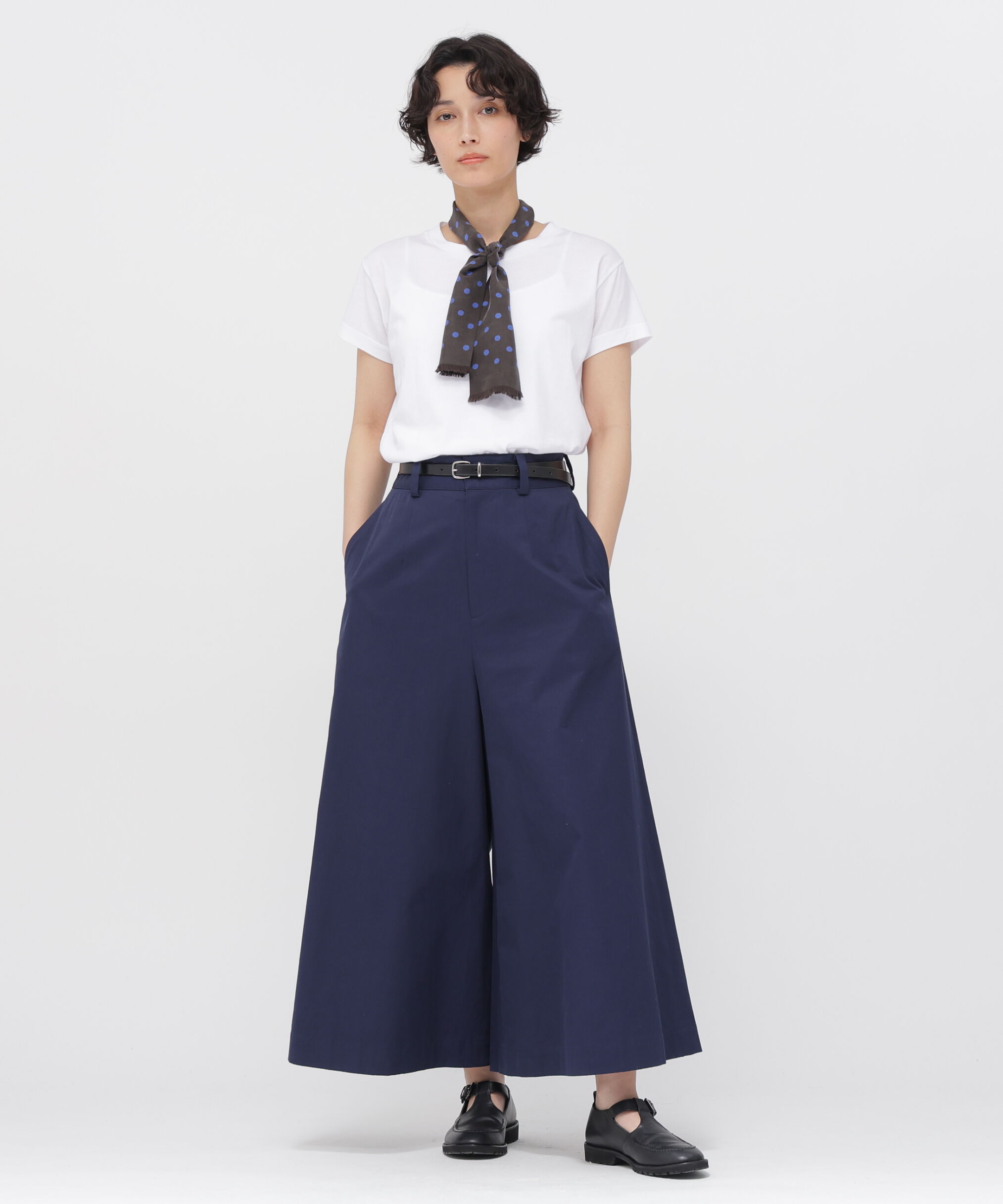  「SILK TWILL POLKA DOT TIE SCARF」|バンダナ・スカーフ|