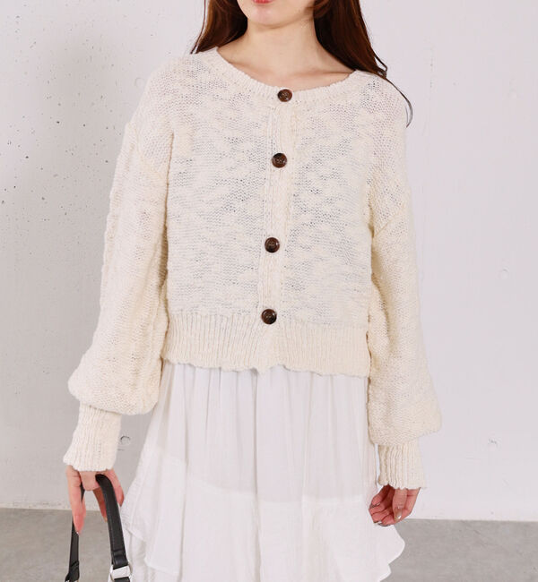 archives「スラブニットカーディガン」|カーディガン|
