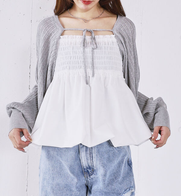 archives「バルーンビスチェ&times;ニットボレロＳＥＴ」|カーディガン|