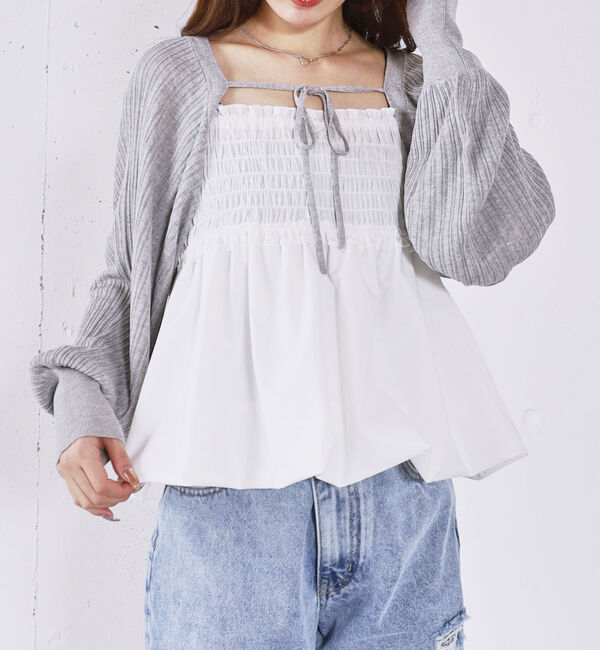 archives「バルーンビスチェ&times;ニットボレロＳＥＴ」|カーディガン|