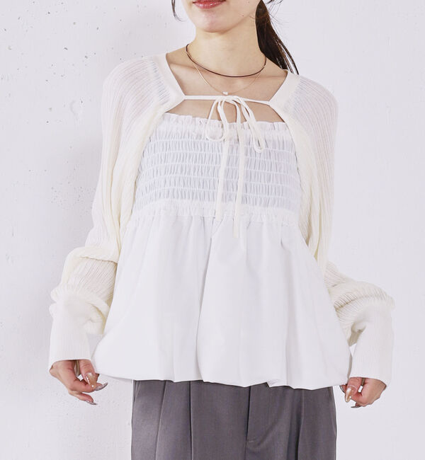 archives「バルーンビスチェ&times;ニットボレロＳＥＴ」|カーディガン|