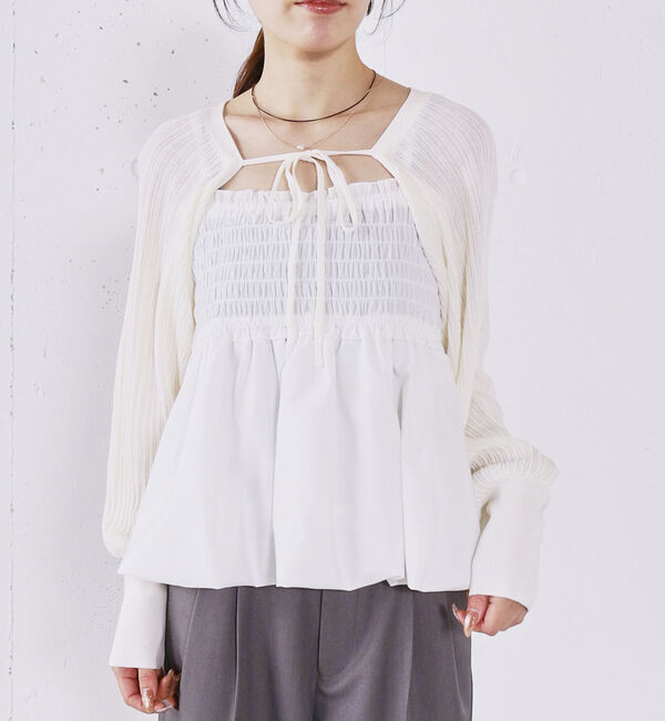 archives「バルーンビスチェ&times;ニットボレロＳＥＴ」|カーディガン|