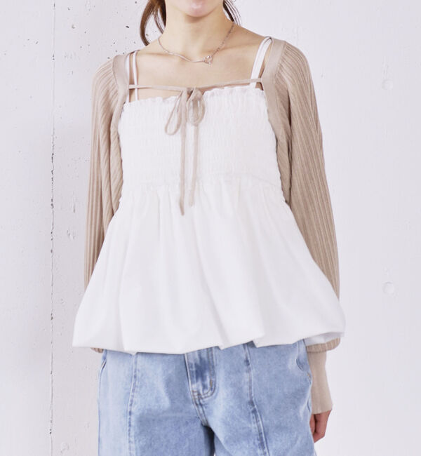 archives「バルーンビスチェ&times;ニットボレロＳＥＴ」|カーディガン|