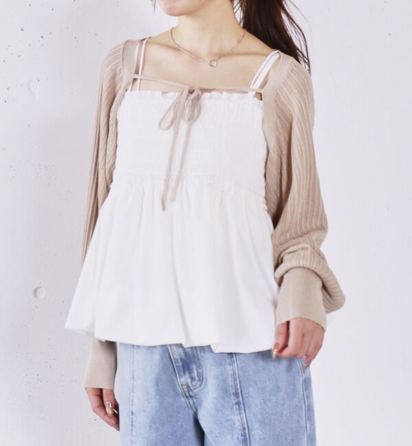 archives「バルーンビスチェ&times;ニットボレロＳＥＴ」|カーディガン|