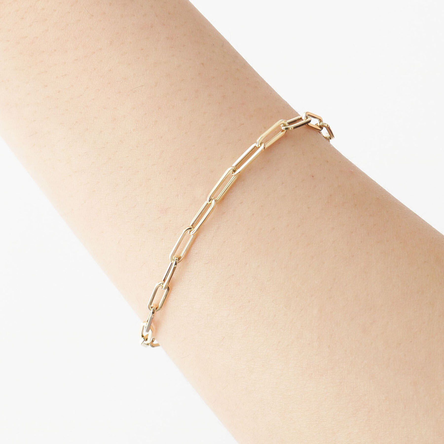 COCOSHNIK「K18中空イタリアングメット ブレスレット（細）」|ブレスレット・バングル|