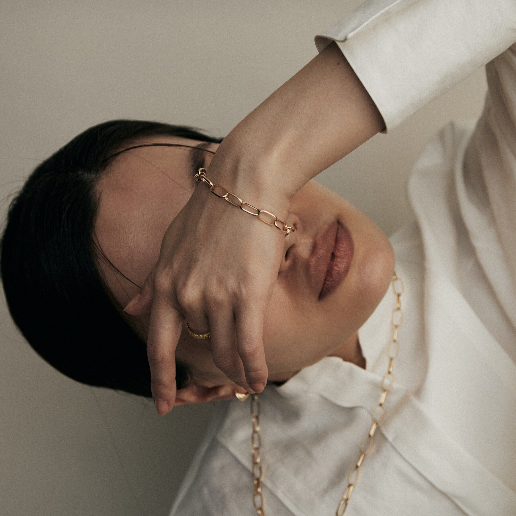 COCOSHNIK「K18中空MVトラック ブレスレット」|ブレスレット・バングル|