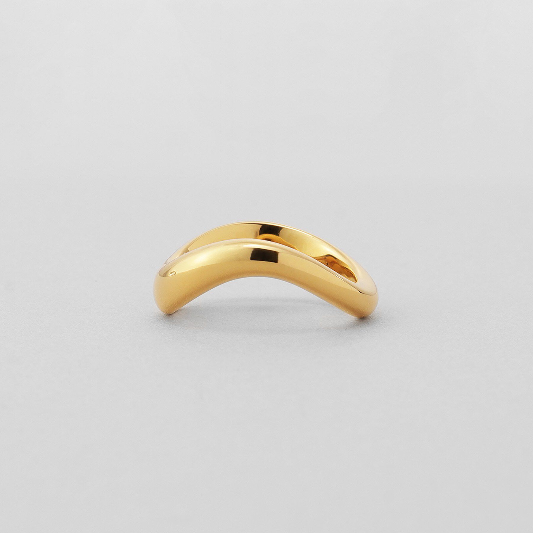 COCOSHNIK ONKITSCH「シルバー ウェーブラインリングL GP」|リング|