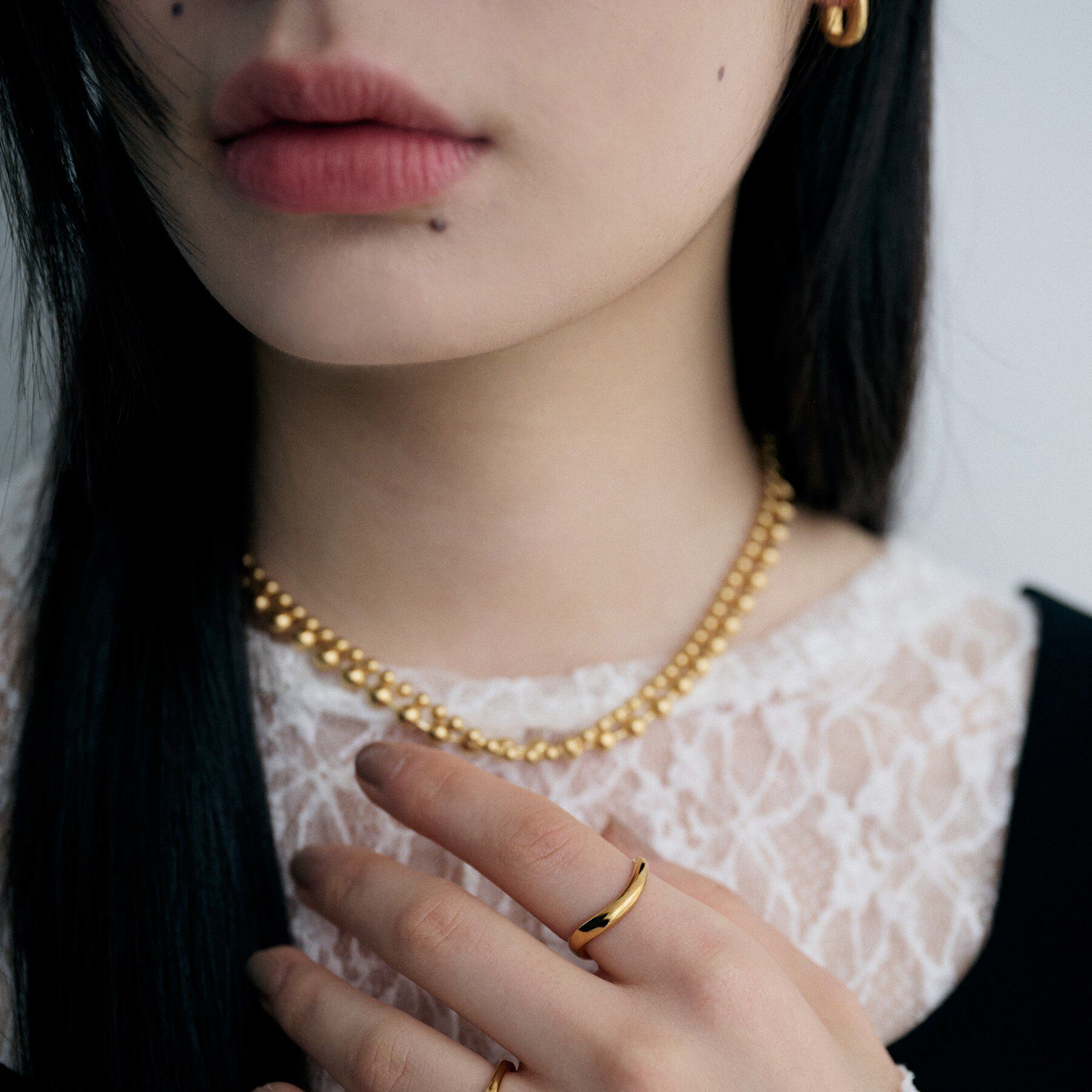 COCOSHNIK ONKITSCH「シルバー ウェーブラインリングS GP」|リング|